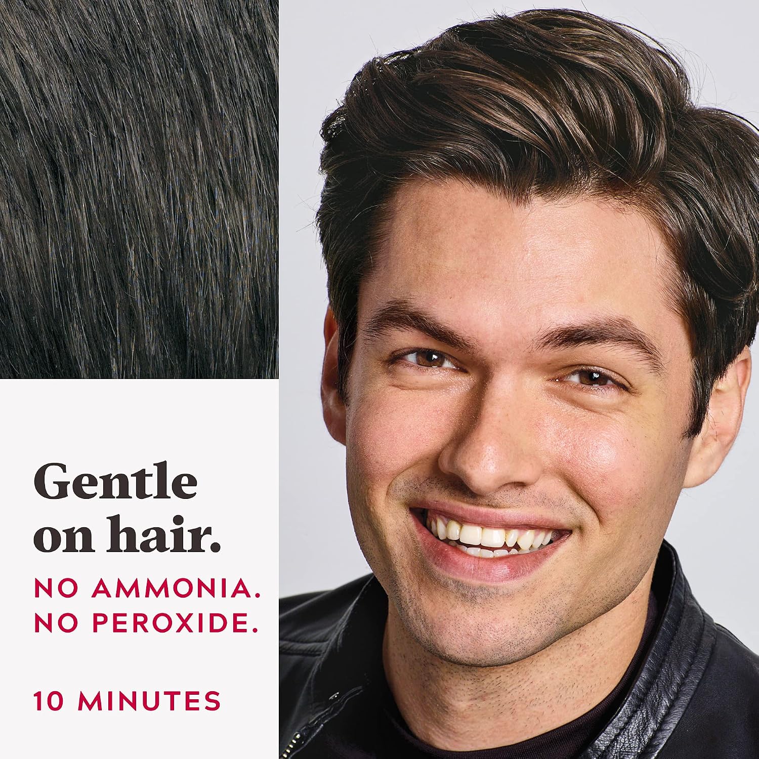 JUST FOR MEN Easy Comb-In Color, No-Mix, Light-Medium Brown A-30 (1 Pack) | Easy Comb-In Color light-medium brown no-mix formula instantly combs away gray. Targeted gray coverage. Easy application.