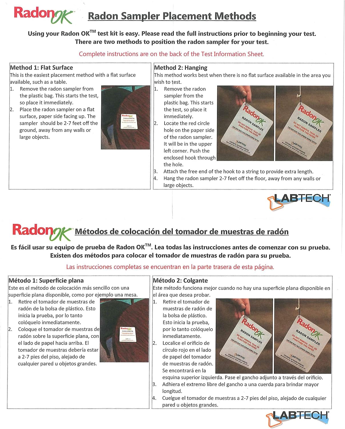 LabTech LT5110 Radon Test Kit