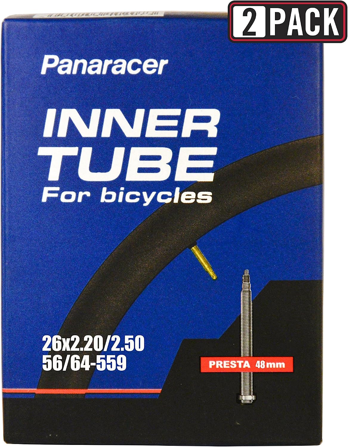 Panaracer Bicycle Tubes Presta Valve in Singles and Pairs