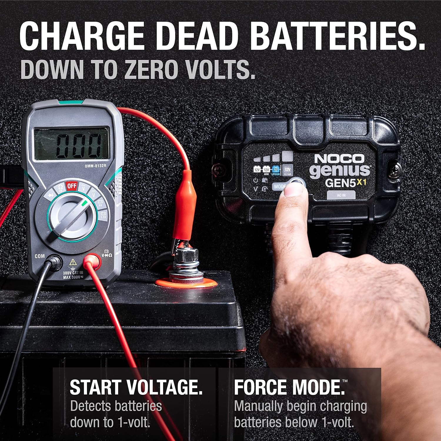 NOCO GEN5X1 12V 5A 1-Bank OnBoard Marine Battery Charger & Maintainer
