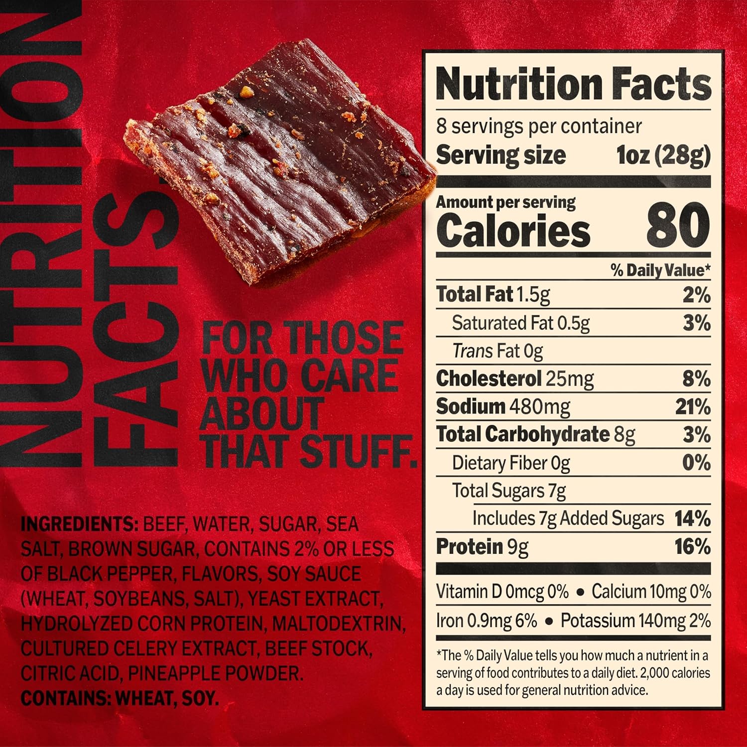 Jack Link's Peppered Beef Jerky Half Pounder - 8 oz Large Jerky Bag - Ready to Eat Real Meat Protein Snacks - 9g Protein per Serving - Made with 100% Real Beef | Large Jerky Bag - Ready to Eat Real Meat Protein Snacks - 9g Protein per Serving - Made with…