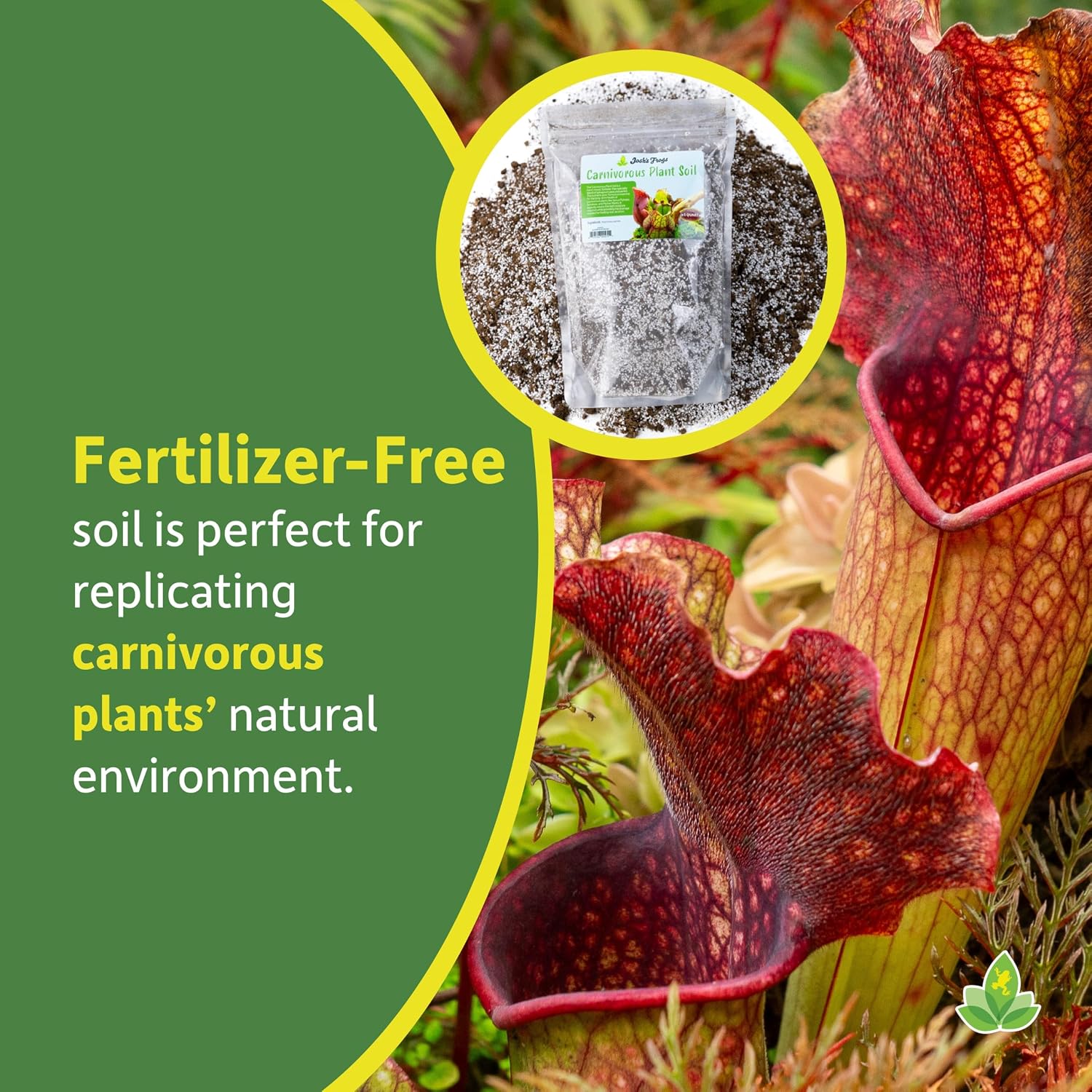 Josh's Frogs Carnivorous Plant Soil, 1 Quart | Venus Fly Traps/Pitchers/Sundews