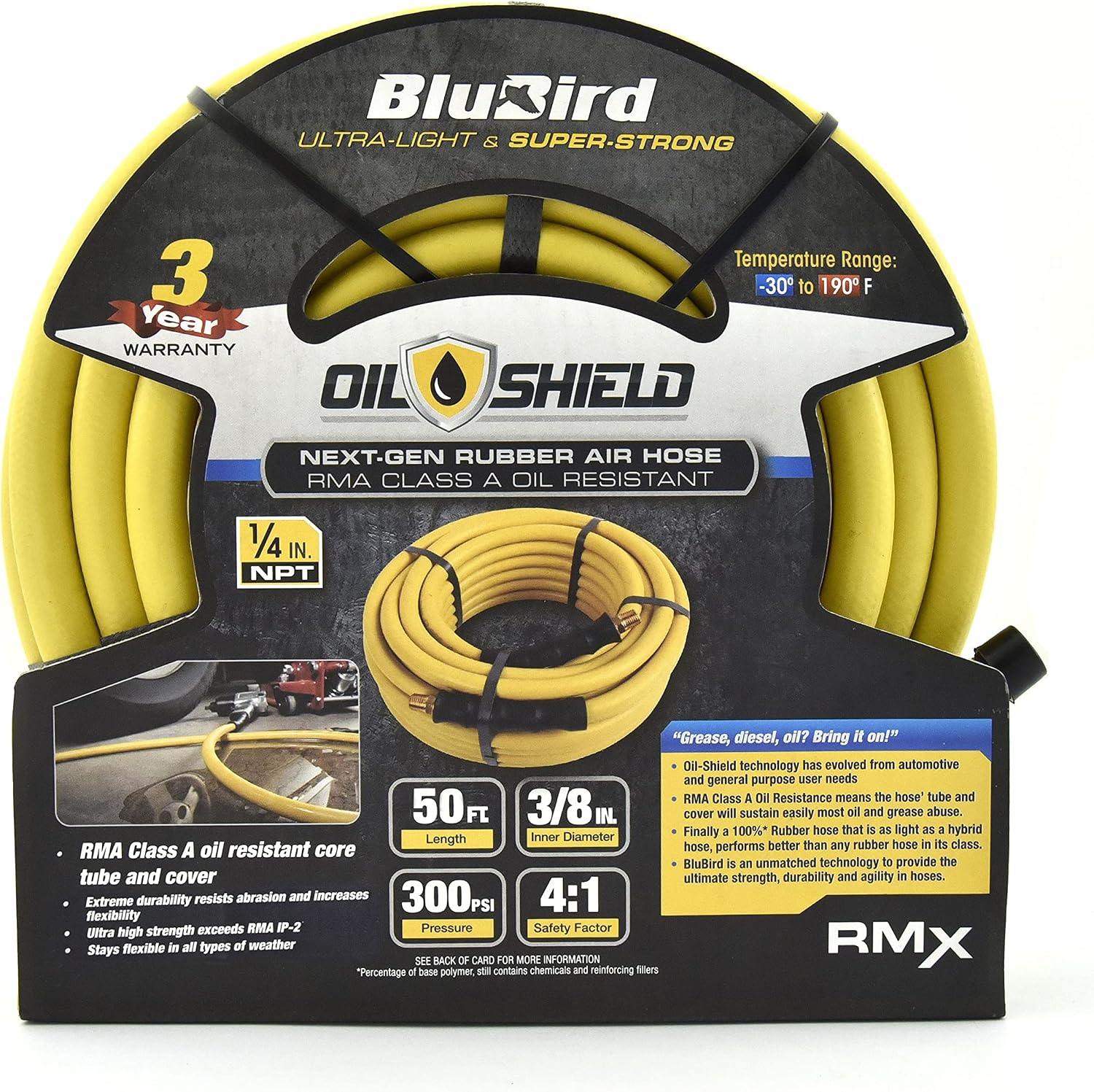 OilShield Next-Gen Air Hoses (3/8" x 50')