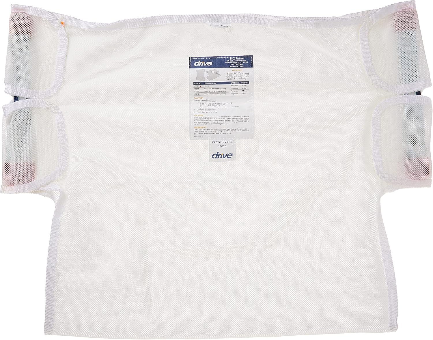 Drive Medical Patient Lift Sling, Canvas, 26 Inch x 40 Inch | Canvas Patient Lift Sling Offers Durable, Secure Support for Safe Transfers in Home or Facility Use Daily