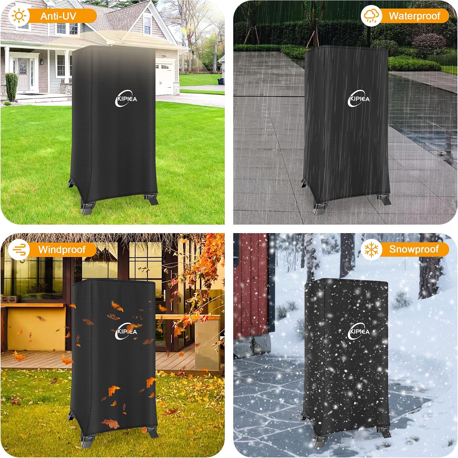 600D Vertical Smoker Cover for Pit Boss 3/4 / 5/7 Series, Waterproof Pellet Grill Cover, 73550, UV Resistant, No Tear, No Fading