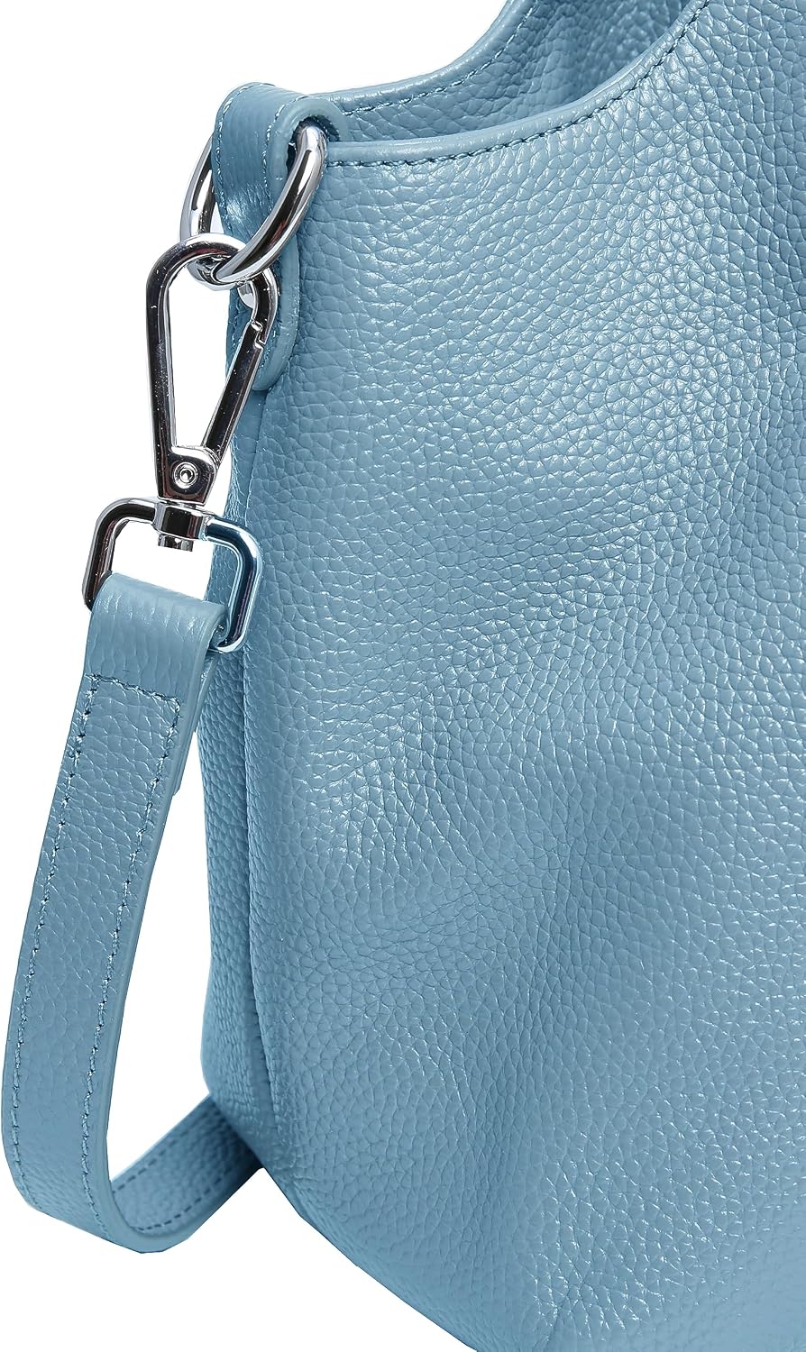 Iswee Leather Satchel Women Purse and Handbag Crossbody Shoulder Bag Hobo | Genuine Cowhide Leather Tote Top Handle Bag Soft & Durable Medium Size Bags with Detachable Multiple Pocketbooks Trendy