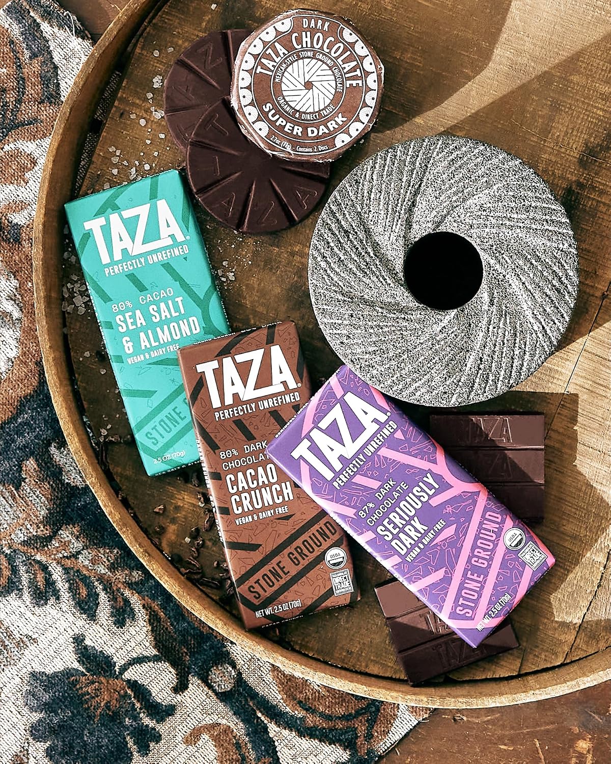 Taza Chocolate, 95% Wicked Dark Amaze Bar, 2.5 oz bars, case of 10