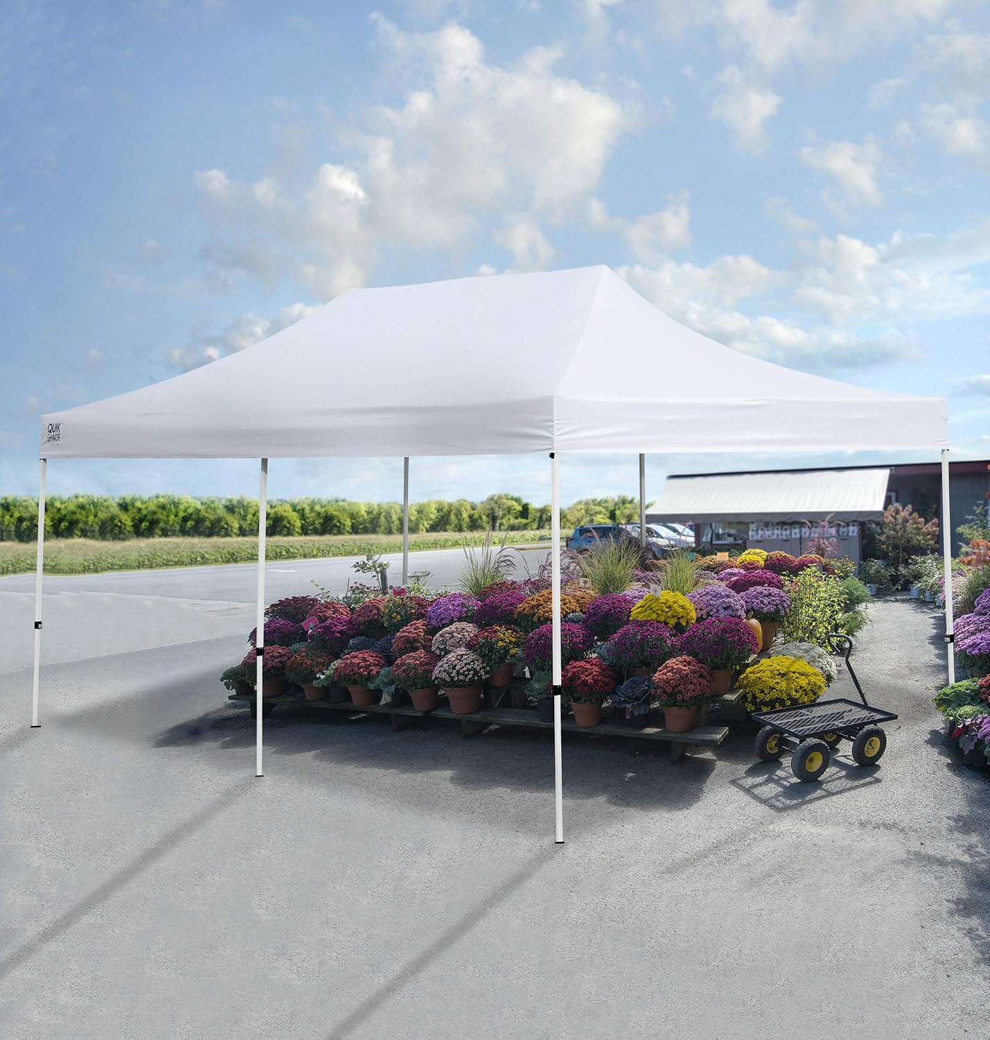 Quik Shade Commercial 10 x 10 ft. Straight Leg Canopy, White