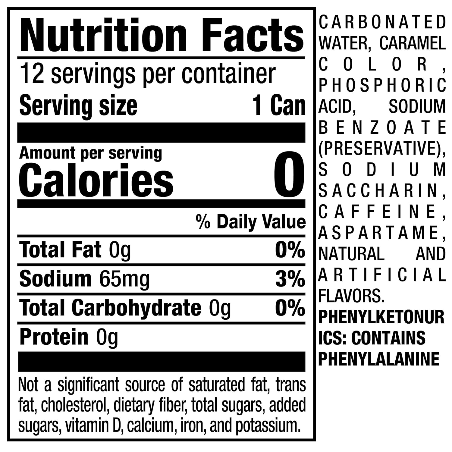 Diet Dr Pepper Soda, 12 fl oz cans, pack of 12