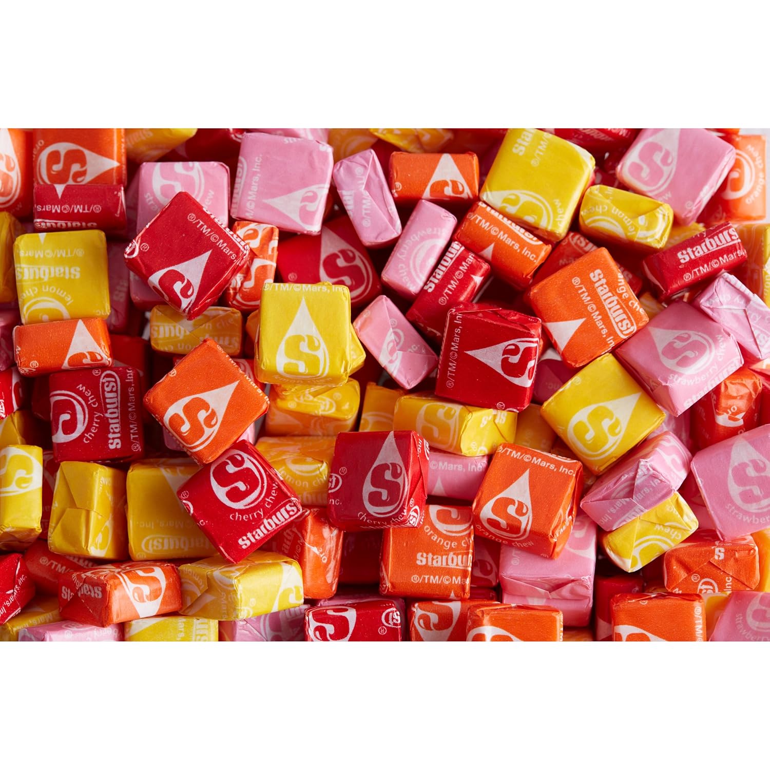 STARBURST Original Full Size Fruit Chews Chewy Candy Bulk 36 Packs, 2.07 oz | Soft fruit chews in full size packs, great for birthdays, desserts, road trips and pantry snacking, lunch box, bulk candy