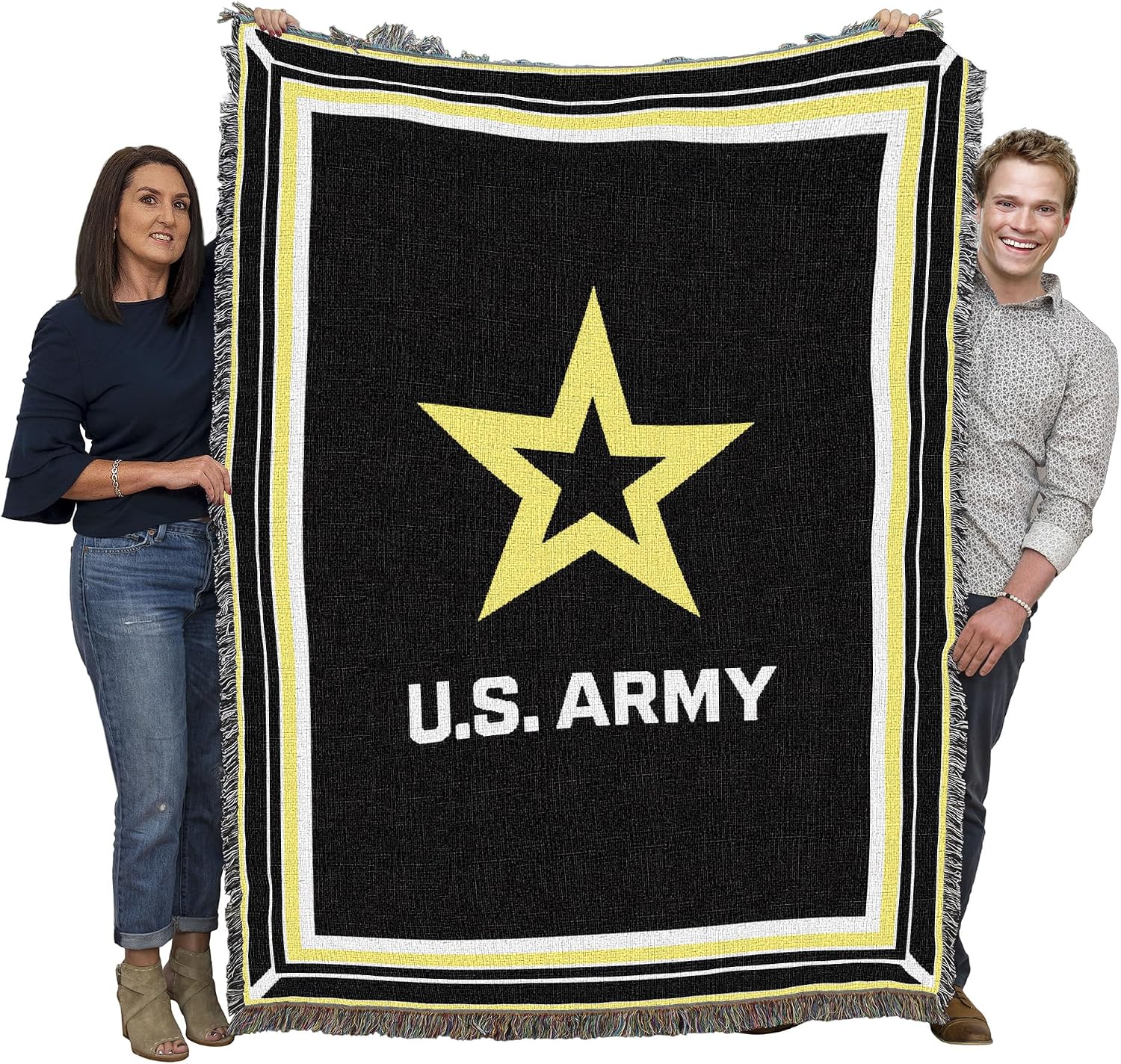 Pure Country Weavers US Army -Military Service Mark Seal Blanket Eagle - Gift Military Tapestry Throw Woven from Cotton - Made in the USA (72x54)