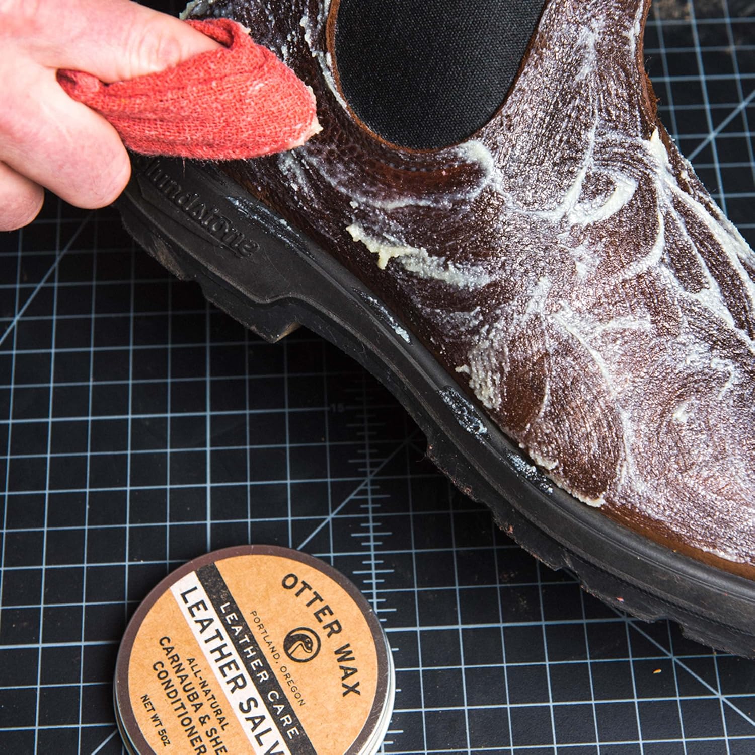 Leather Salve | Leather Cleaner & Conditioner | All-Natural Balm for Furniture, Boots, Jackets, Shoes & Bag
