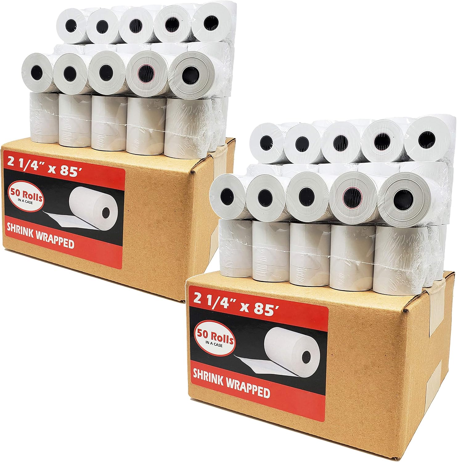 (50 Rolls) 3 1/8 x 230 Thermal Paper Receipt Rolls (55 GSM Premium Quality German Paper) Fits All POS Cash Registers BPA Free - BuyRegisterRolls