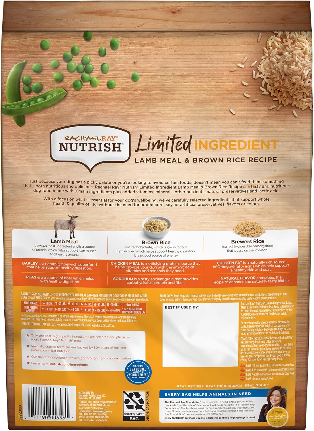 Nutrish Limited Ingredient Dry Dog Food, 6 lb. Bag, (Rachael Ray)