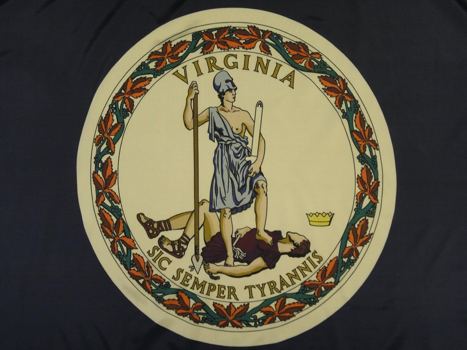 Annin Flagmakers Virginia State Flag USA-Made to Official State Design Specifications, 3 x 5 Feet (Model 145660) | USA-Made to Official State Design Specifications