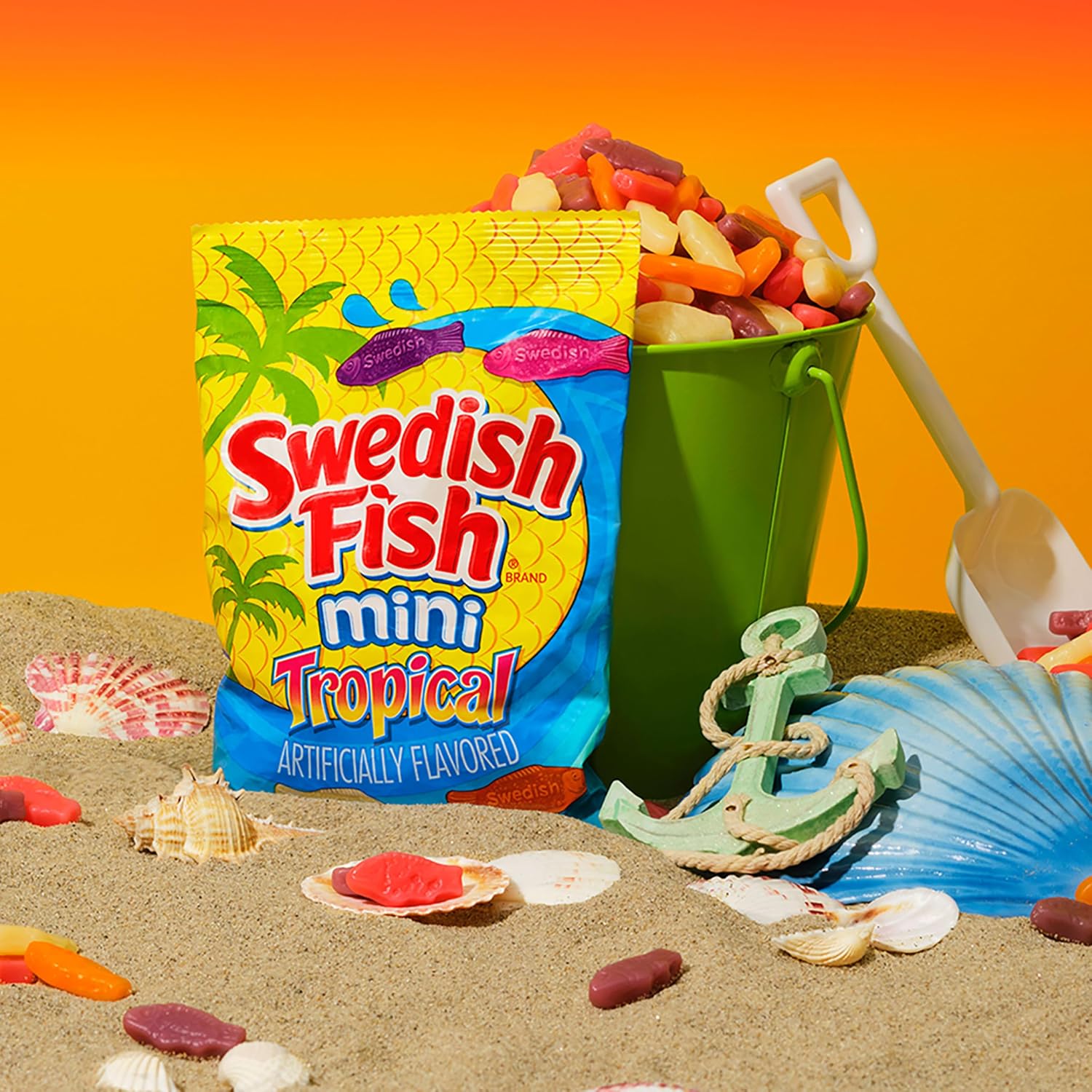 SWEDISH FISH Soft & Chewy Gummy Candy, Bulk Candy, 5 lb