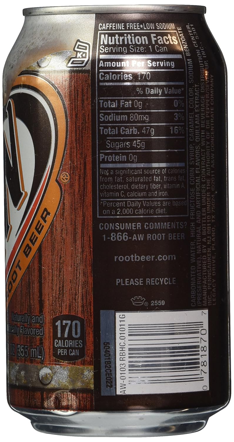 A&W Root Beer Made with Aged Vanilla, 288 Fluid Ounce