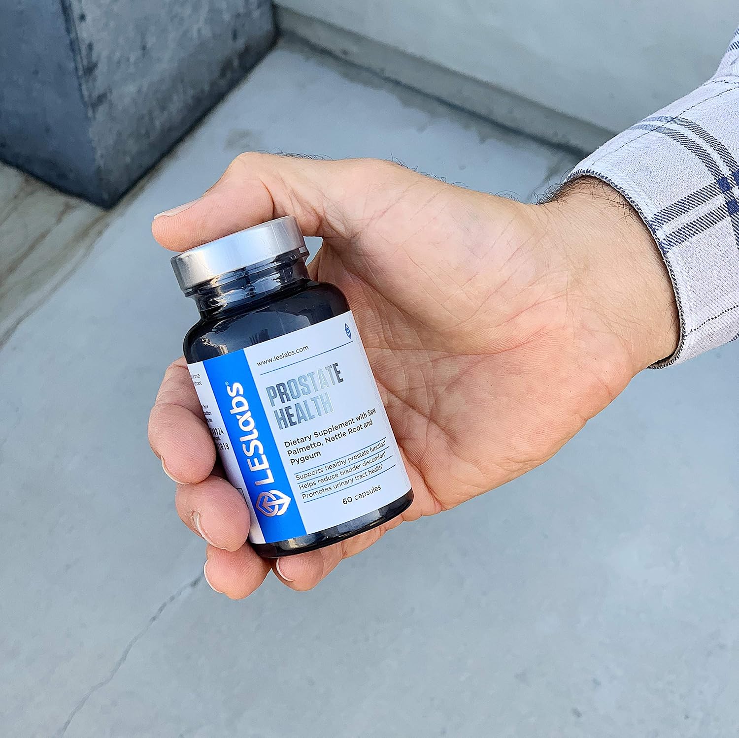 LES Labs Prostate Health – Prostate Support, Urinary Tract Health, Fewer Bathroom Visits & Improved Sleep – Saw Palmetto, Pygeum