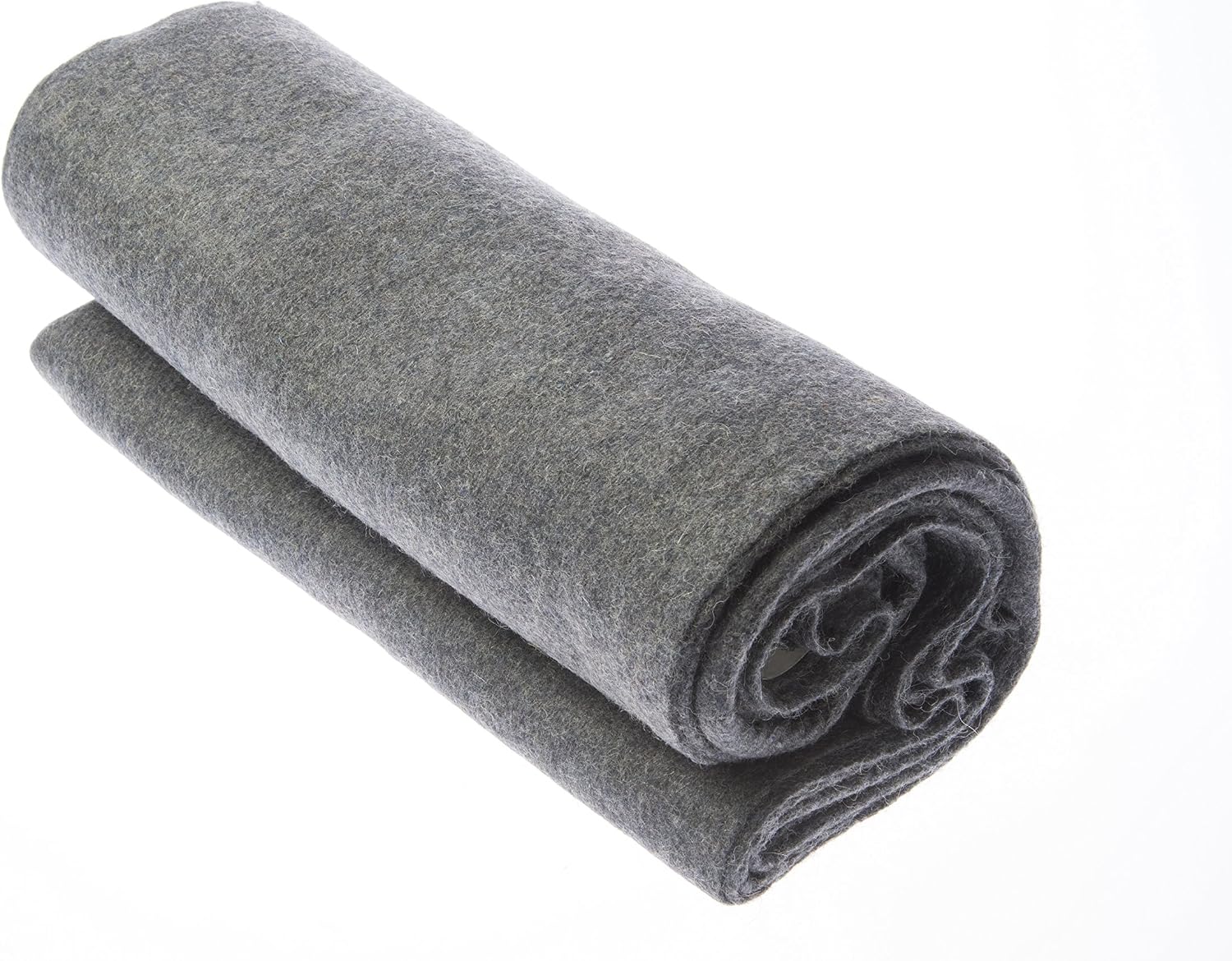 SE 51"x 80" Multipurpose Gray Wool Blanket - 50% Wool, Lightweight 2 lb, Zippered Bag Included - Ideal for Camping, Hiking, Emergency Survival