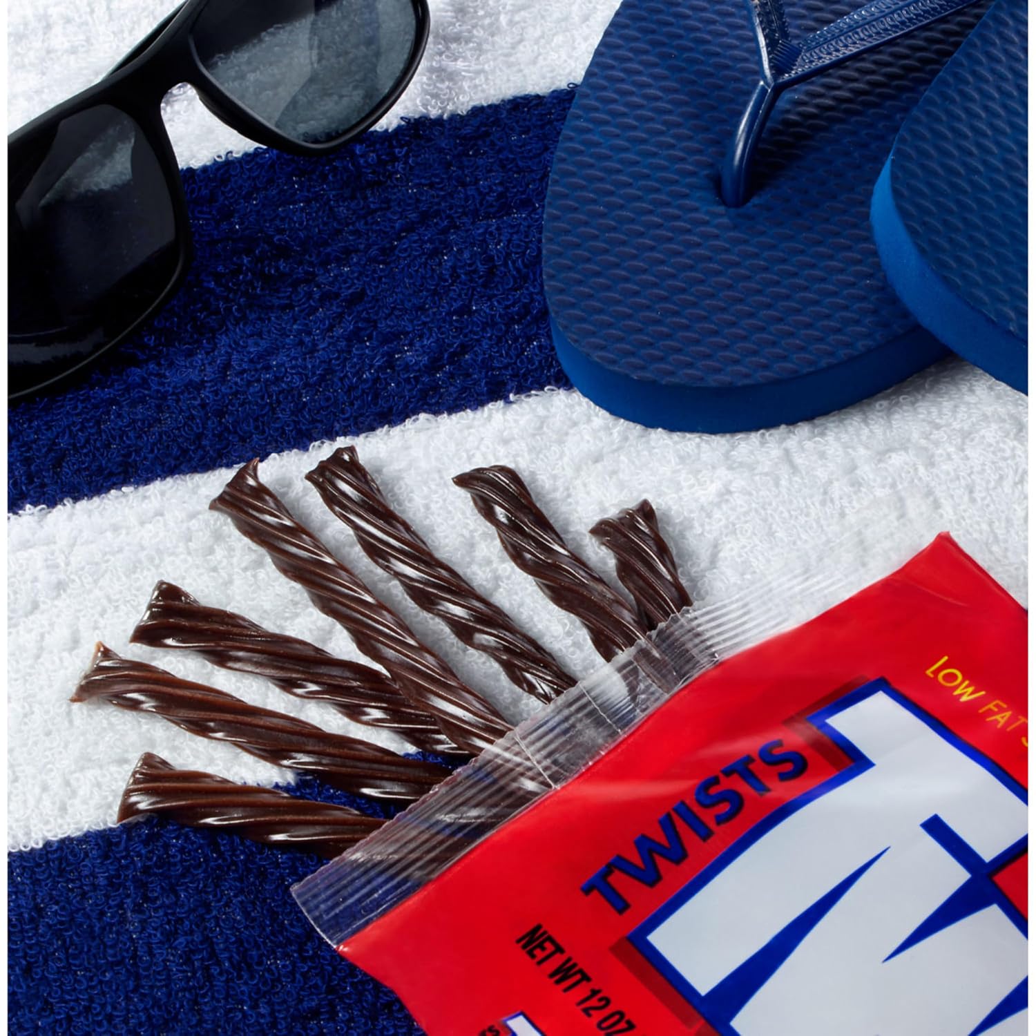 TWIZZLERS Twists, Chocolate Flavor (12-Ounce Bag) | Chocolate flavored TWIZZLERS Twists in a resealable bag for candy bowls, parties and movie nights.