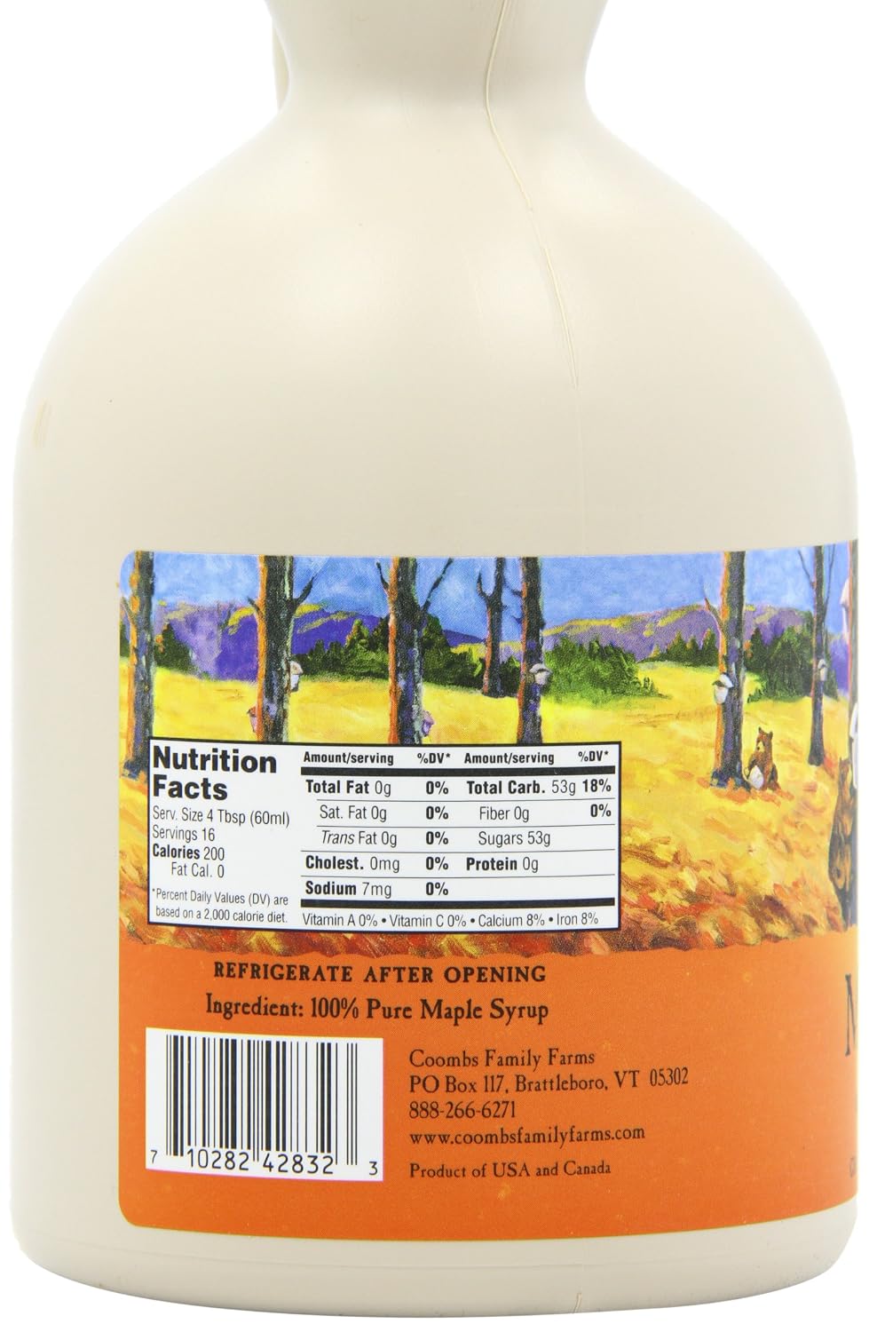 Coombs Family Farms Maple Syrup, Pure Grade A, Dark Color, Robust Taste, 32 Fl Oz (Pack of 1)