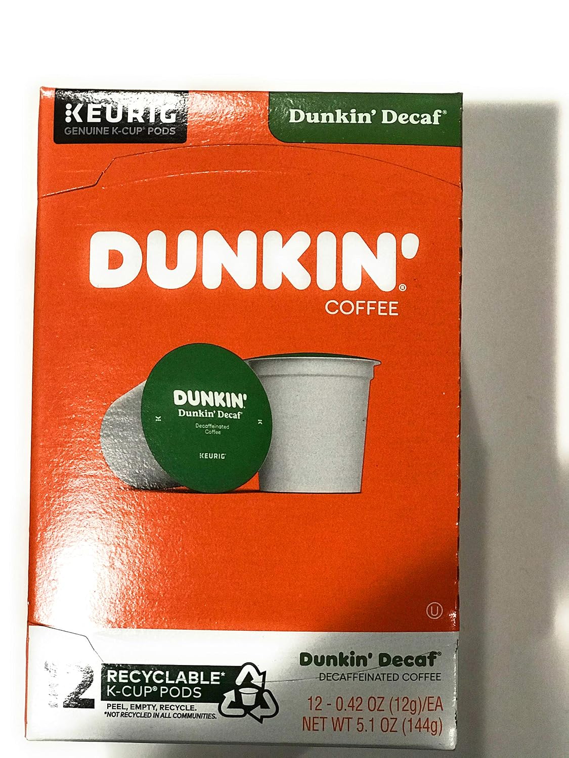 Dunkin Donuts Dunkin Decaf K-Cups (72 Count) - Packaging May Vary