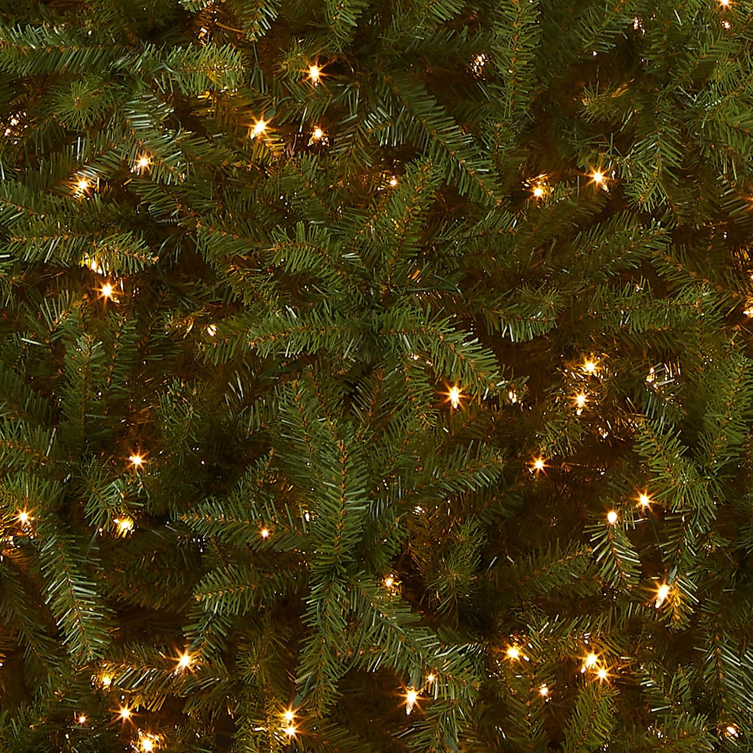 National Tree Company 7ft Pre-Lit Dunhill Fir Artificial Christmas Tree | 700 Clear Lights, 2,144 Tips, Includes Stand, Green