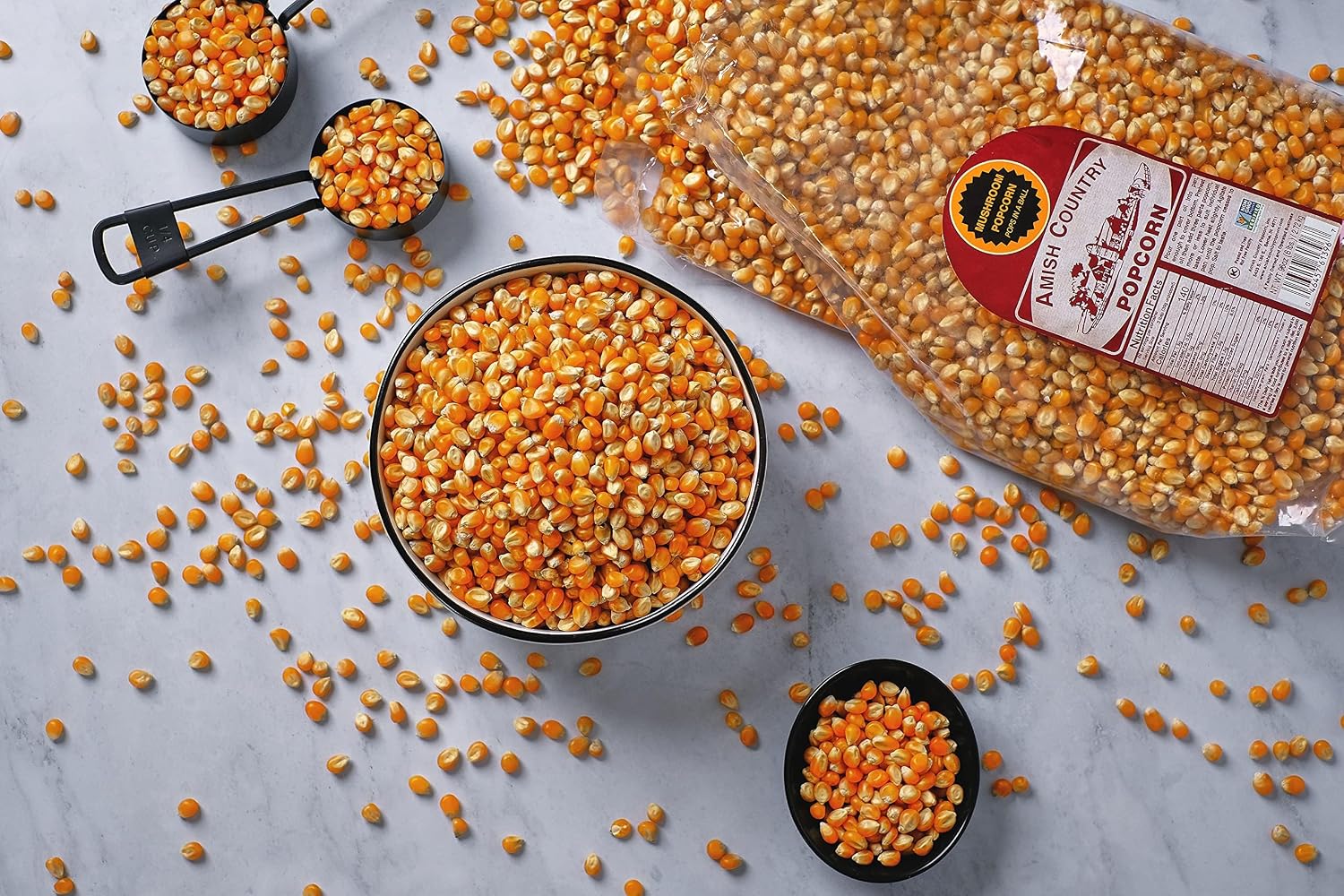 Amish Country Popcorn | 6 lb Bag | Mushroom Popcorn Kernels | Old Fashioned, Non-GMO and Gluten Free (Mushroom - 6 lb Bag)