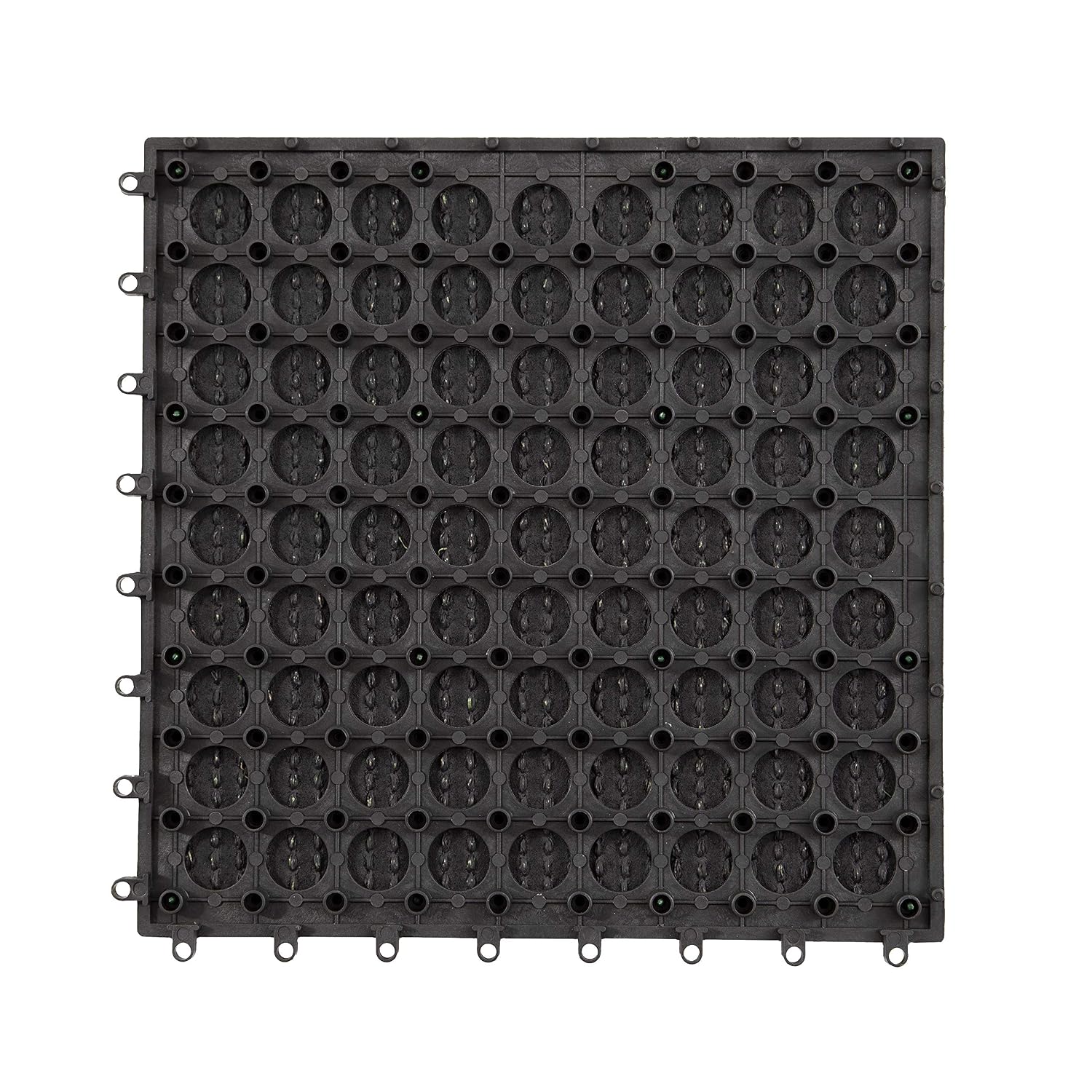 IncStores Helios Interlocking Patio Deck Tiles | All Weather | Waterproof Outdoor Flooring for Patio, Balcony Flooring, Garden and Poolside | 12"x12" | 11 Gray 6 Slate Tiles