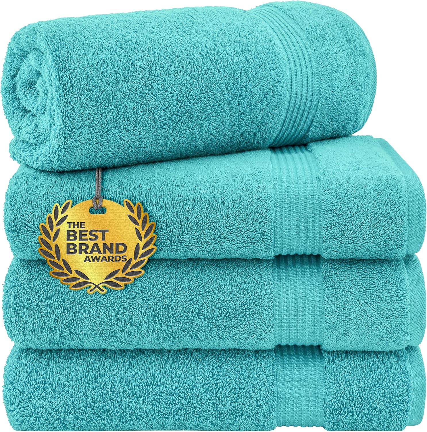 Cotton Paradise Towel Set of 6, 2 Bath Towels, 2 Hand Towels and 2 Washcloths Towels for Bathroom Sets, Smoke Gray