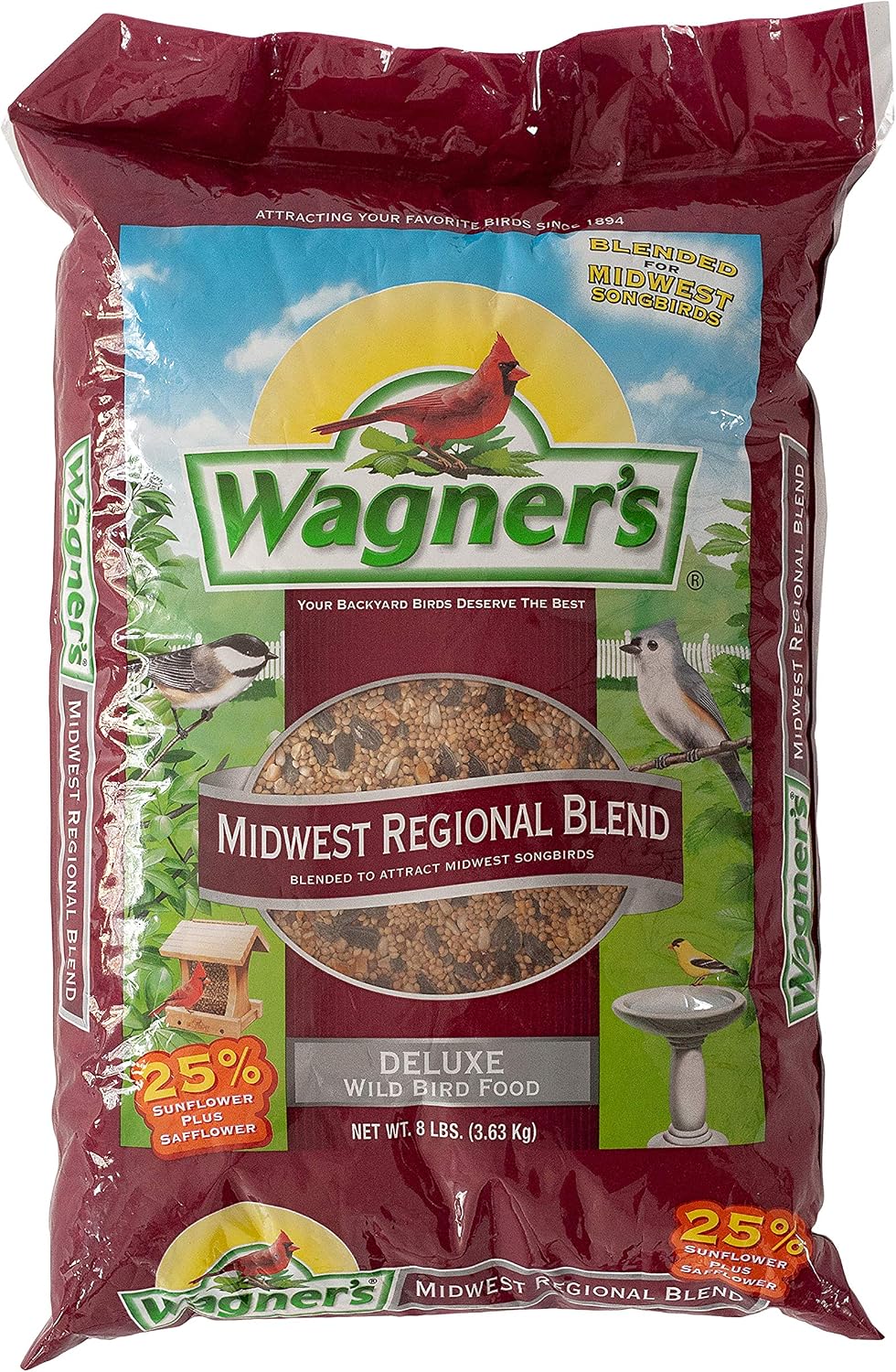 Wagner's 62006 Midwest Regional Blend Wild Bird Food, 20-Pound Bag
