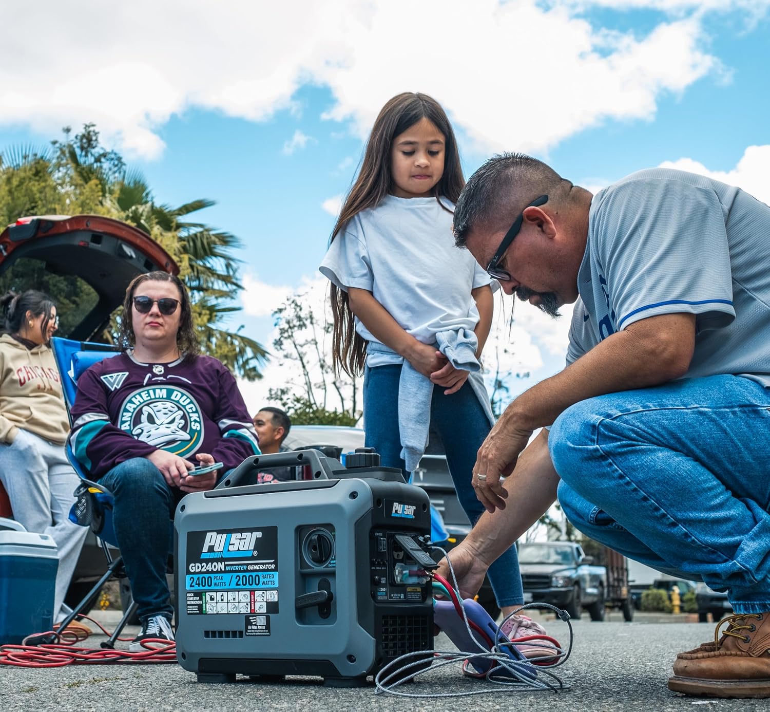Pulsar 2,300W Portable Gas-Powered Quiet Inverter Generator With USB Outlet & Parallel Capability, Carb Compliant, G2319N