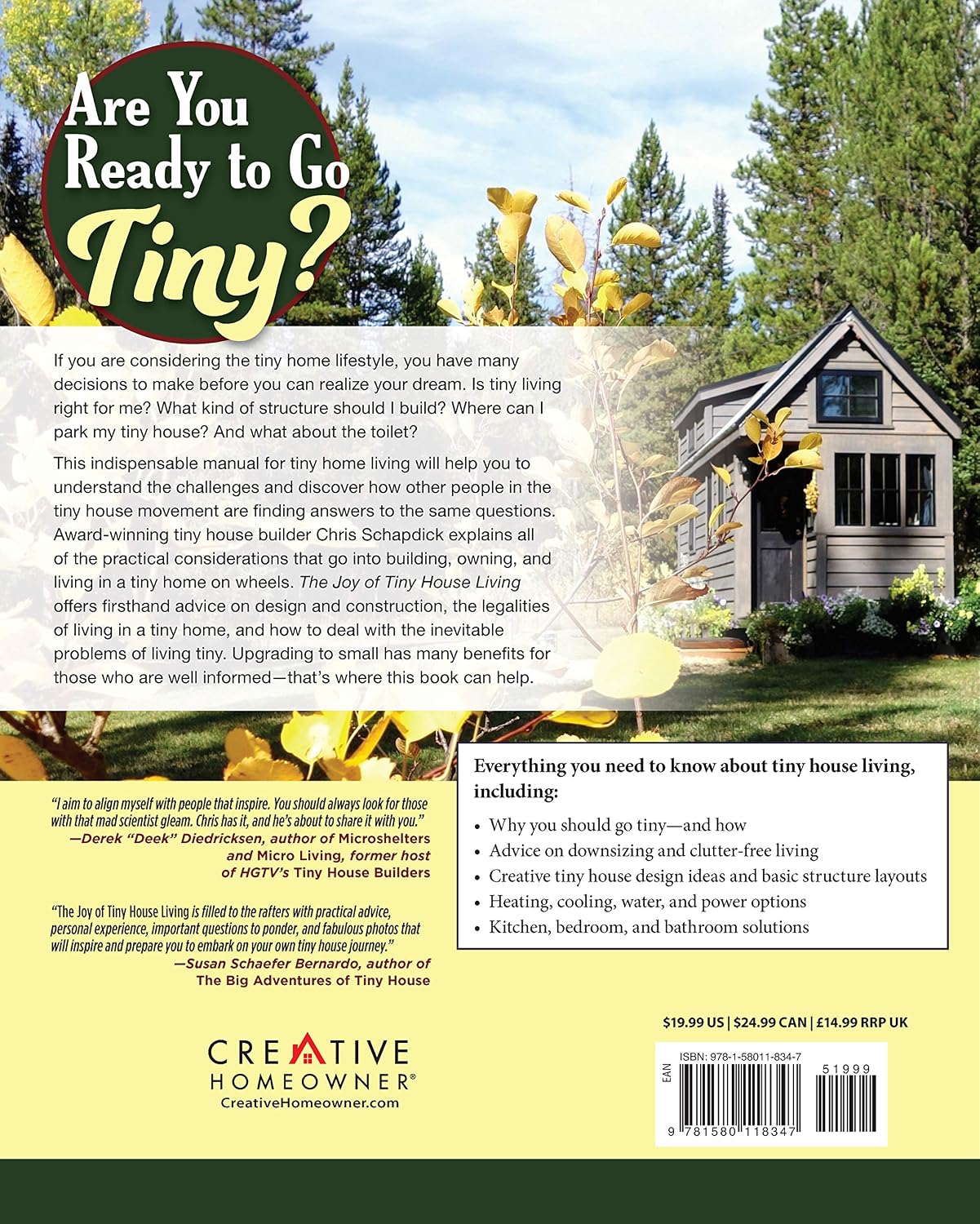 The Joy of Tiny House Living: Everything You Need to Know Before Taking the Plunge (Creative Homeowner) How-To Manual of Practical Considerations
