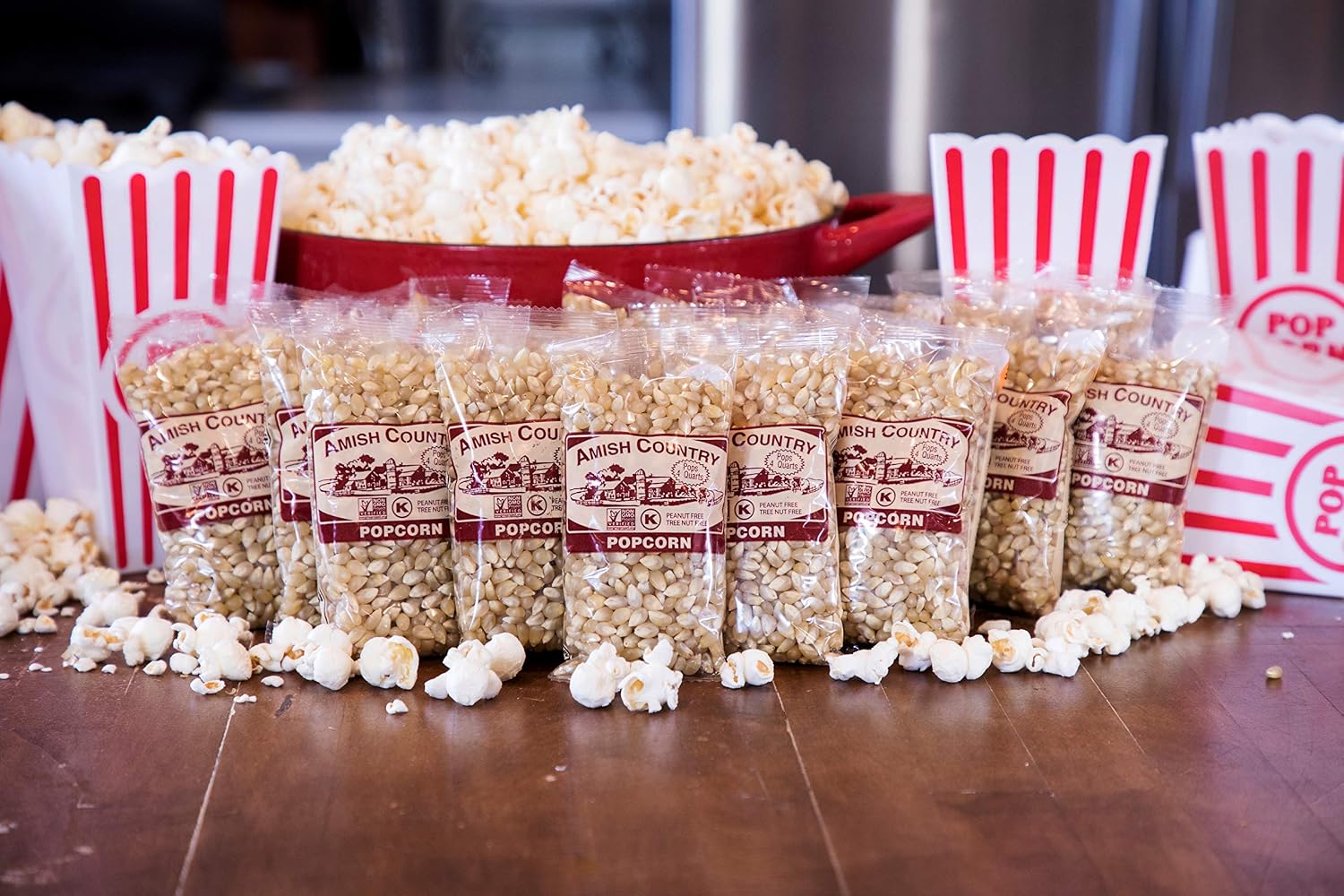 Amish Country Popcorn | 6 lb Bag | Medium White Popcorn Kernels | Old Fashioned, Non-GMO and Gluten Free (Medium White - 6 lb Bag)