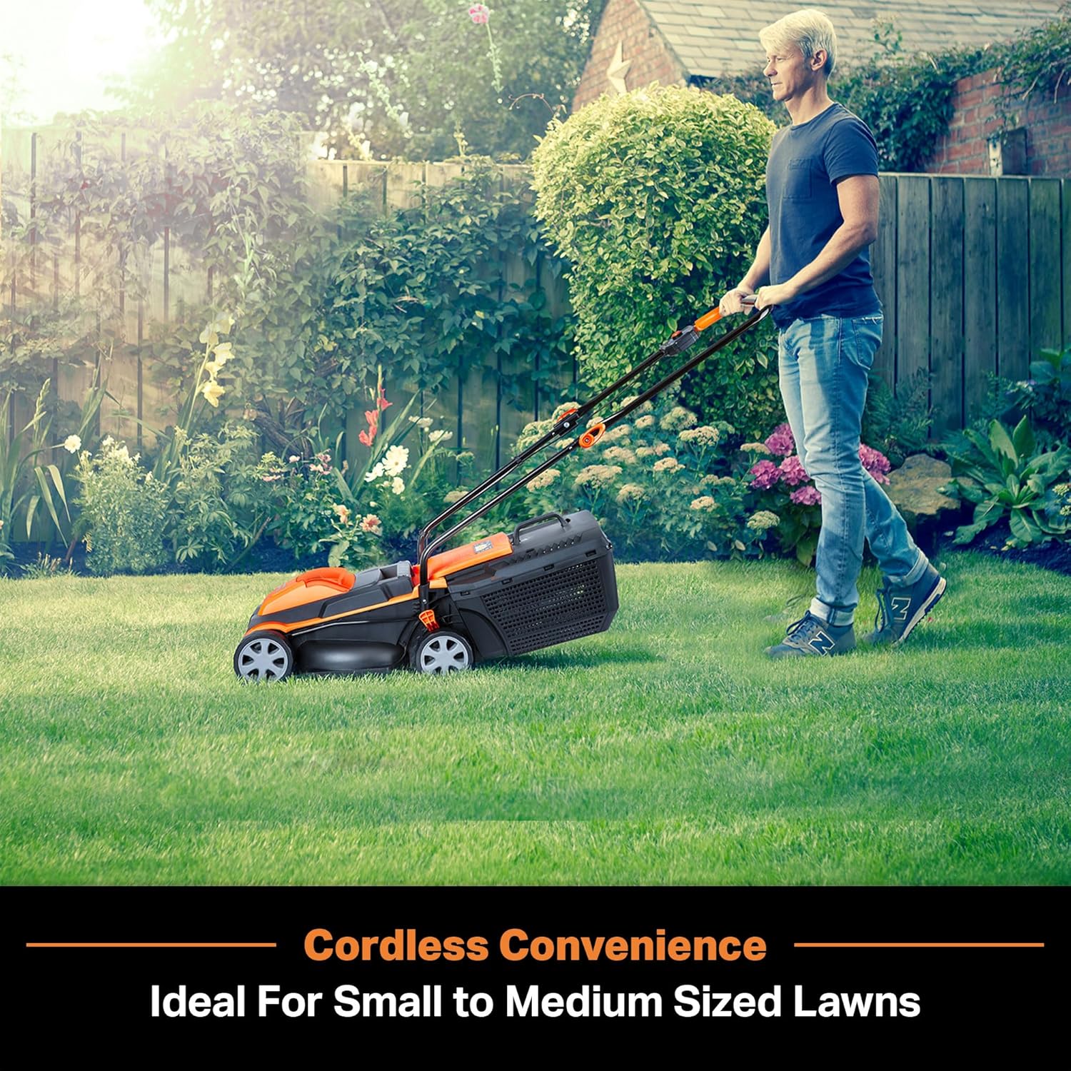 LawnMaster MEB1216K Electric Lawn Mower 16-Inch 12AMP