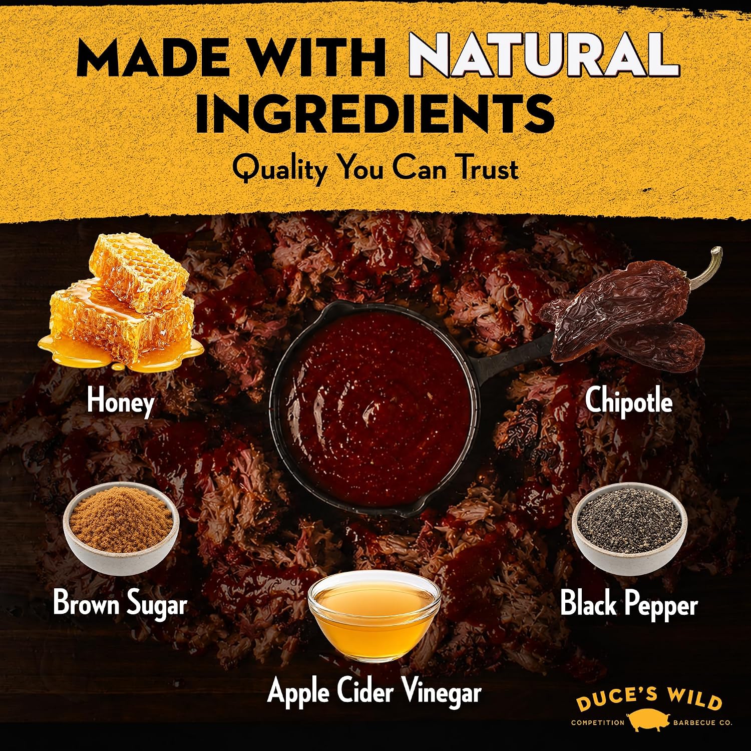 Duce’s Wild Barbecue Alabama White Gold Mayo-Based White Sauce - 18 oz.