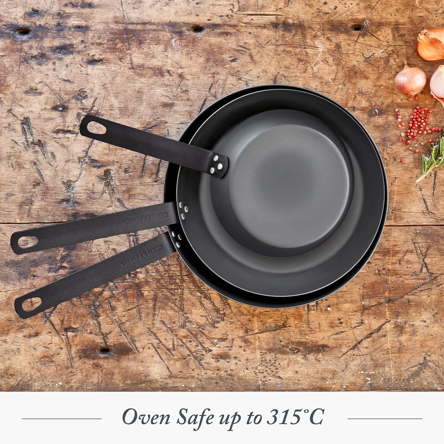 Merten & Storck 10" Pre-Seasoned Carbon Steel Frying Pan Skillet
