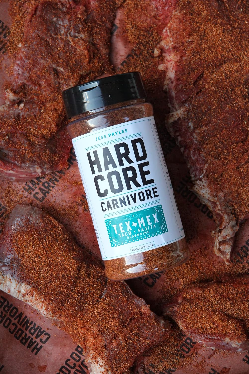 Hardcore Carnivore Black | All-Purpose Beef Seasoning Rub, 13oz Shaker