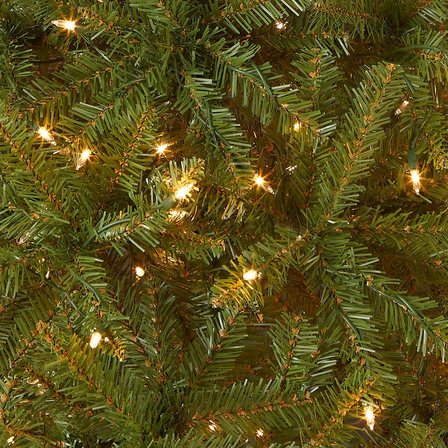 National Tree Company 7ft Pre-Lit Dunhill Fir Artificial Christmas Tree | 700 Clear Lights, 2,144 Tips, Includes Stand, Green