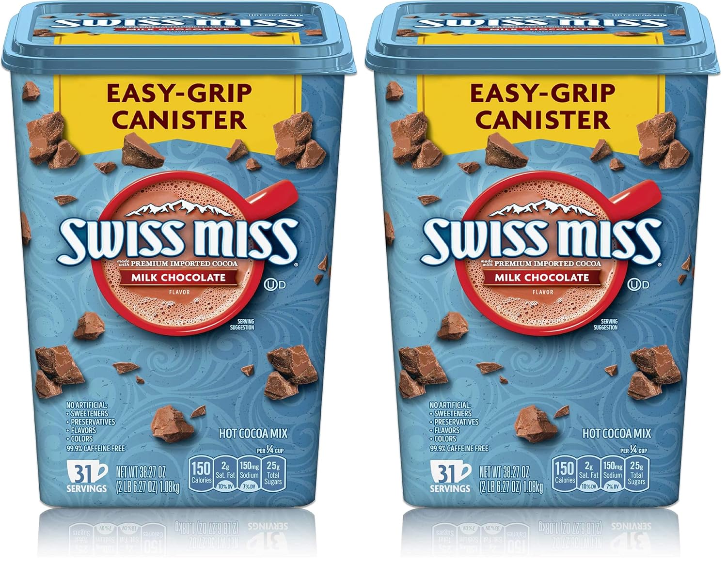 Swiss Miss Milk Chocolate Flavored Hot Cocoa Mix, 38.27 oz. Canister