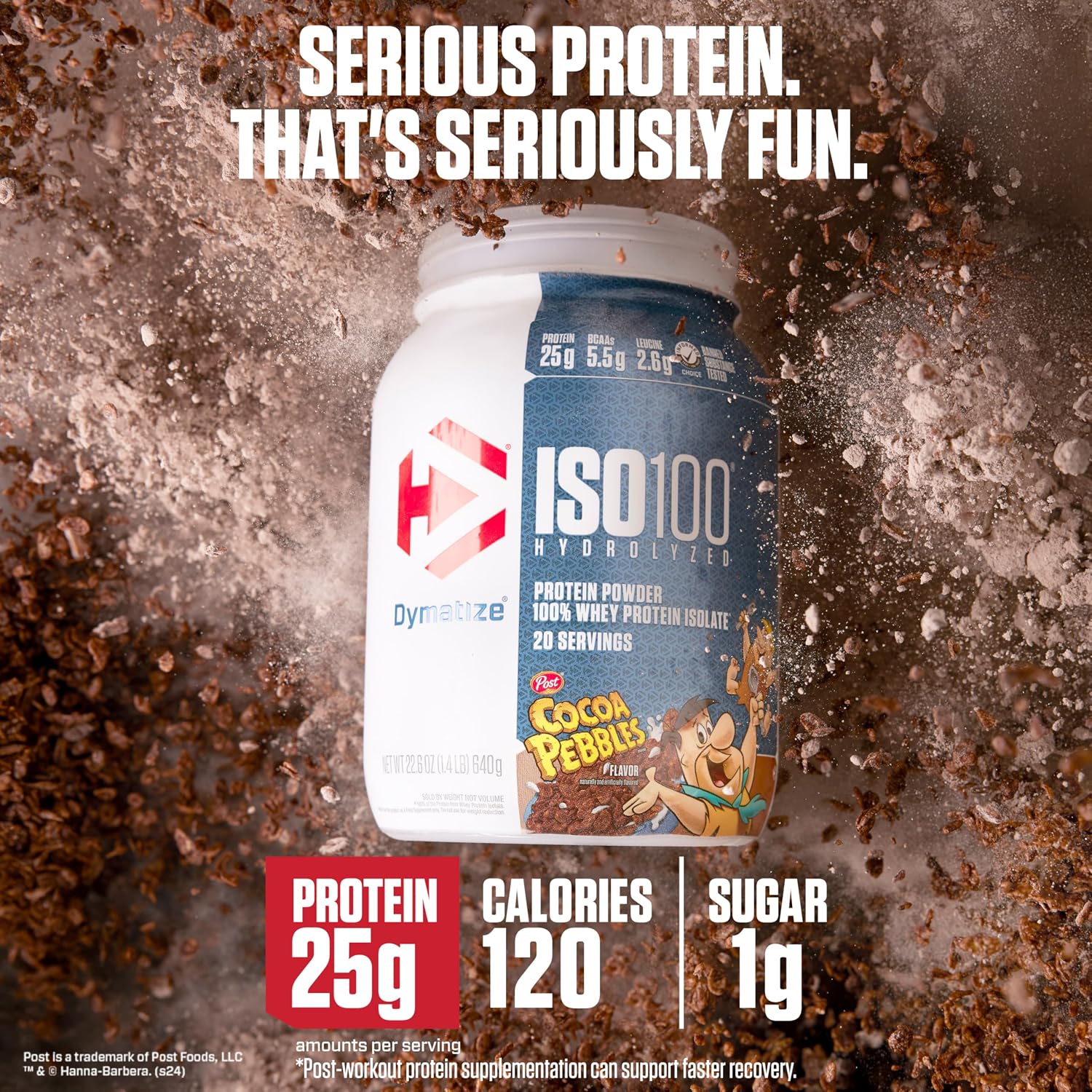 Dymatize ISO100 Protein Powder, 100% Whey Isolate, Birthday Cake | 25g Protein, Hydrolyzed, Fast-Absorbing, Supports Muscle Health, 5.5g BCAAs, Gluten-Free, 75 Servings, 5 lb