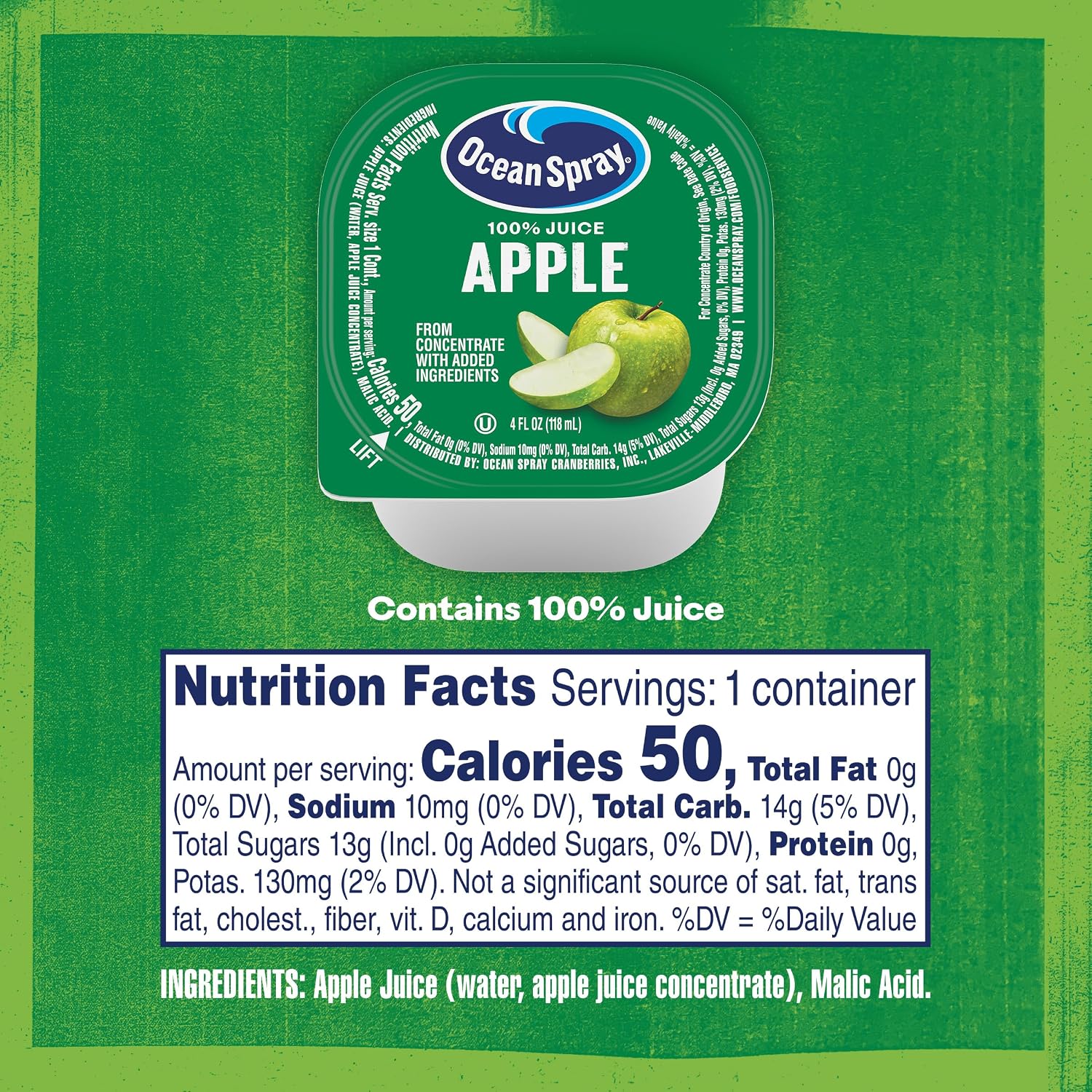Ocean Spray Cran-Grape Juice Cups 4 Ounce (Pack of 48)