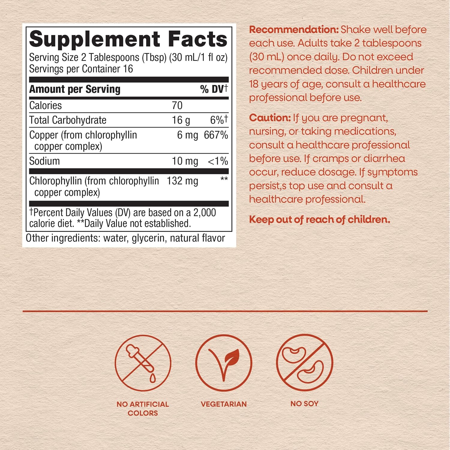 Nature's Way Chlorofresh Liquid Chlorophyll, Chlorophyllin Copper Complex, Internal Deodorant Supplement, Supports Healthy Skin and Detox Pathways*
