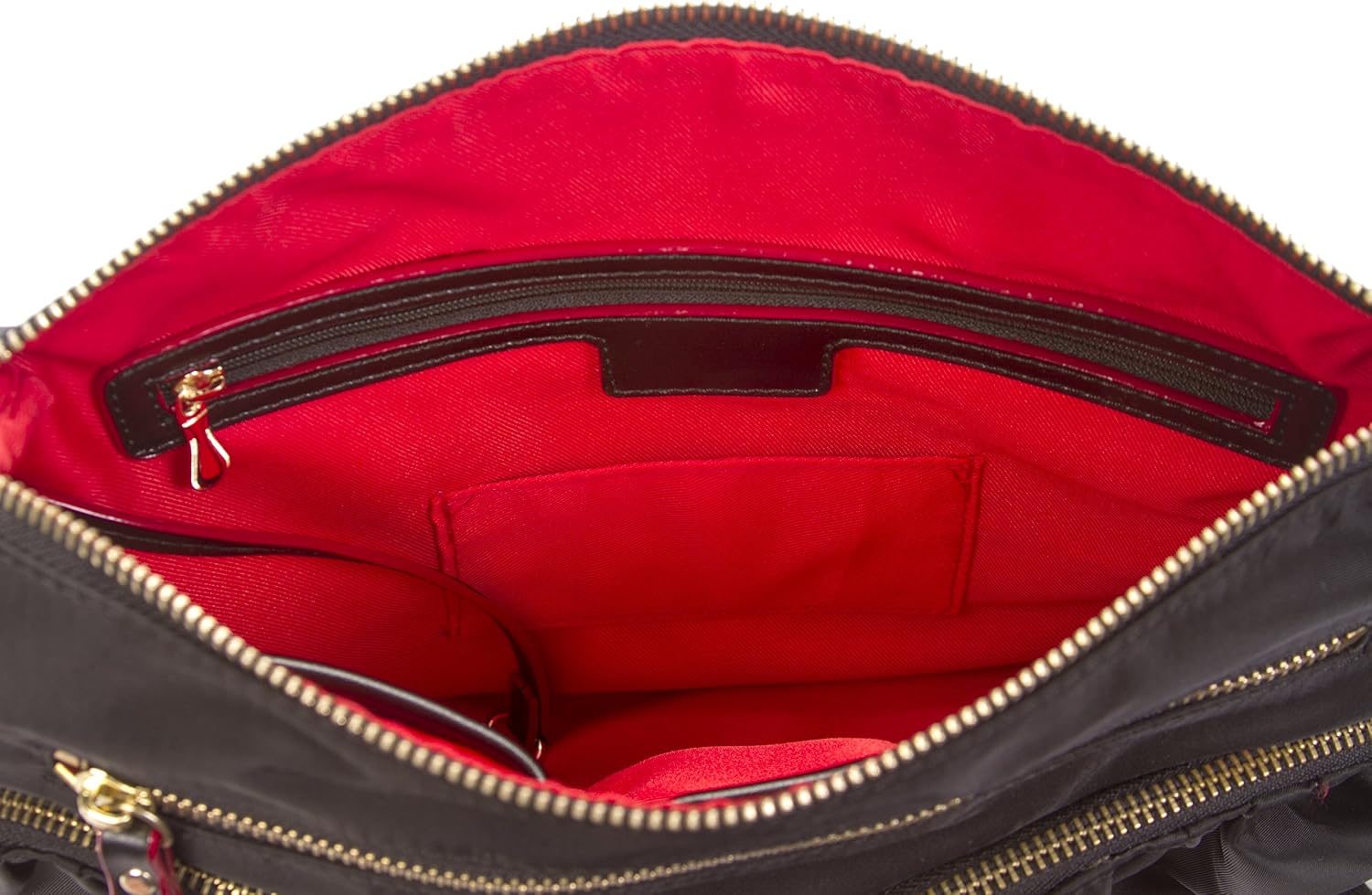 Nylon Crossbody Bag - Premium Lightweight Top-Zip Handbag