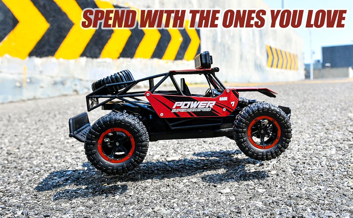 BEZGAR RC Cars for Boys - 1:14 Off Road RC Truck with LED Headlight | 2.4GHz steady wireless signal, shock-absorbing suspension, bright front lamp