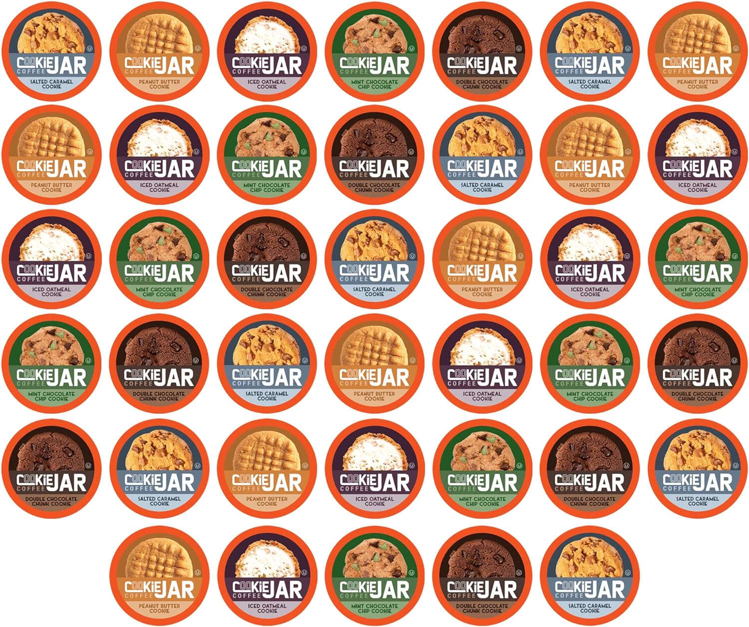 Cookie Jar Mint Chocolate Chip Flavored Coffee Pods for Keurig K Cup Brewers