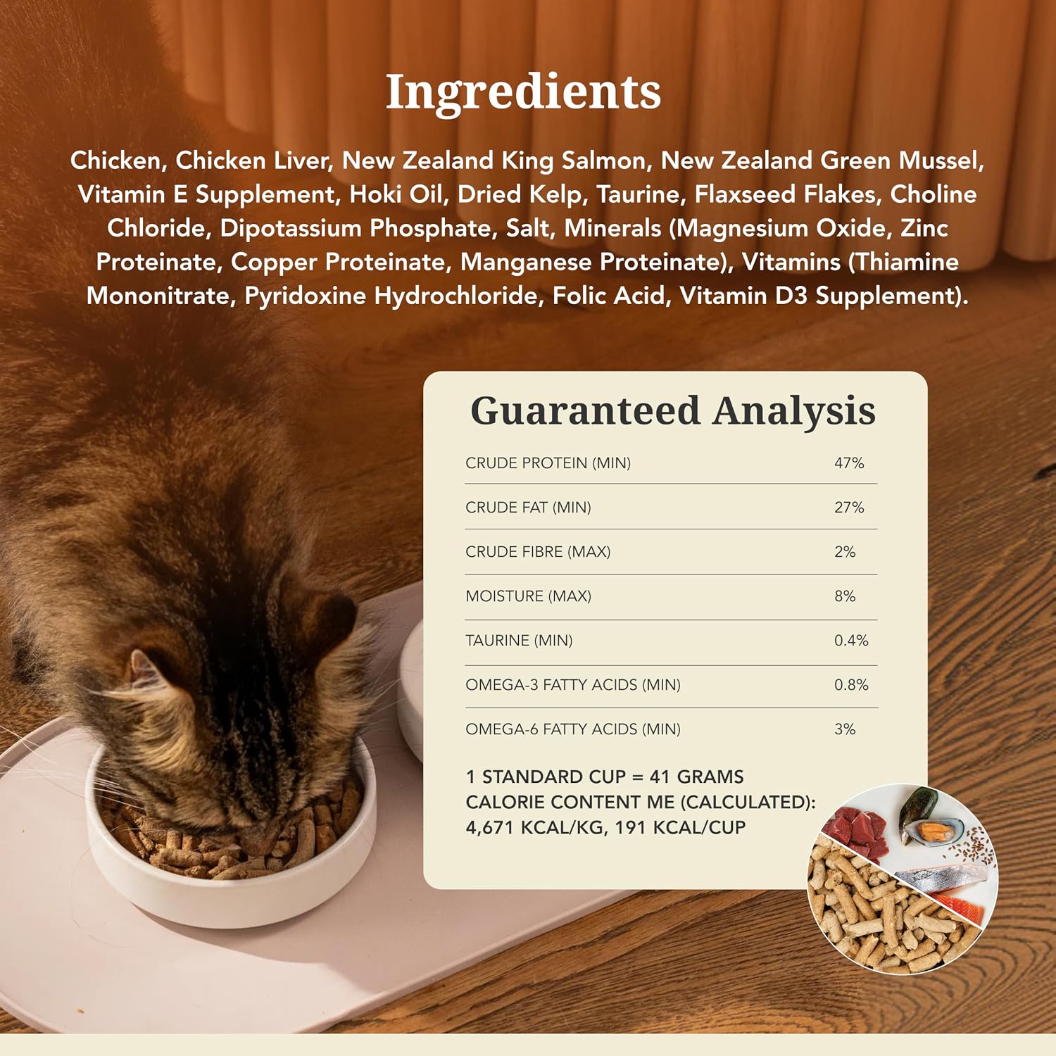 Feline Natural - High Protein Freeze Dried Dry Cat Food with 98% Meat
