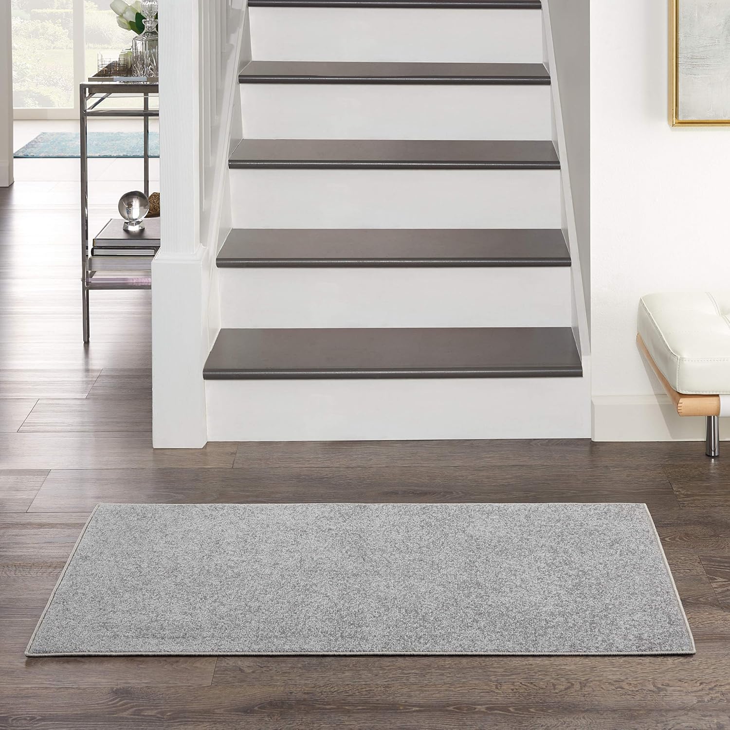 Nourison Home Essentials Indoor Outdoor Area Rug, Ivory Beige, 7' x 10'