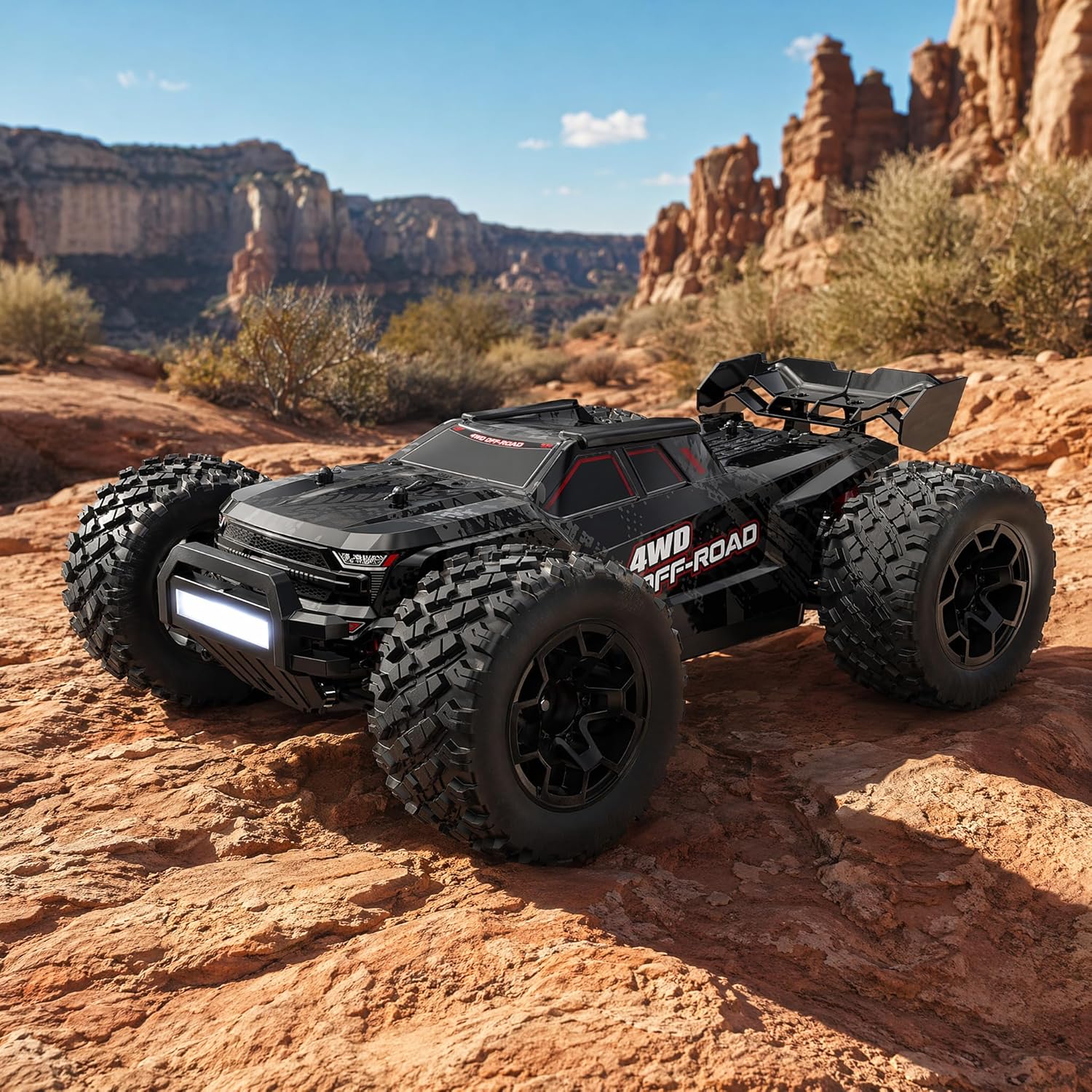 MJX 14207 1/14 Scale Brushless RC Truck, 4WD High Speed Off-Road RC Car with 2852 4200KV Motor, 50A ESC, Aluminum Chassis, 2.4GHz Remote