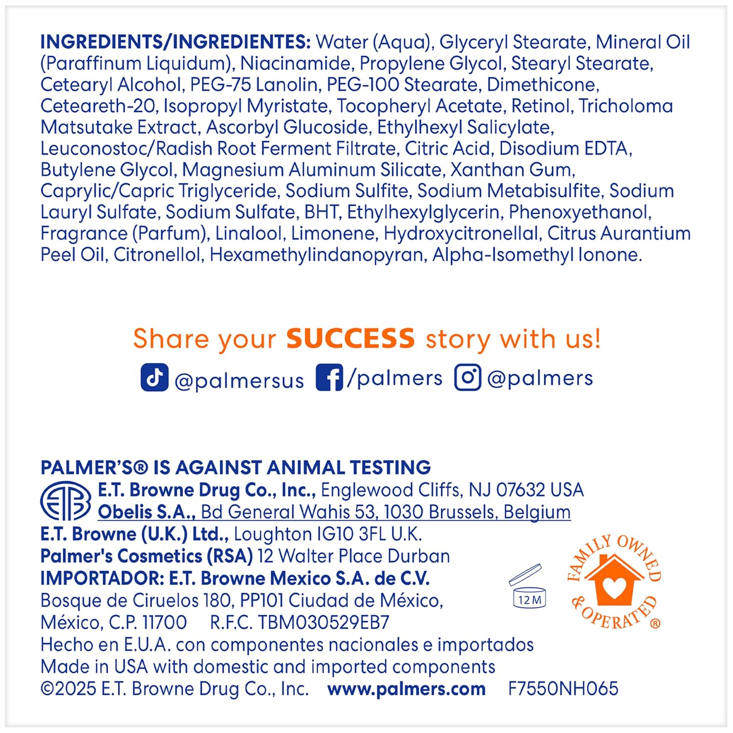 Palmer's Anti Dark Spot Face Cream with Vitamin E & Niacinamide (2.7 Oz) | Fade Cream Helps Reduce Dark Spots and Age Spots